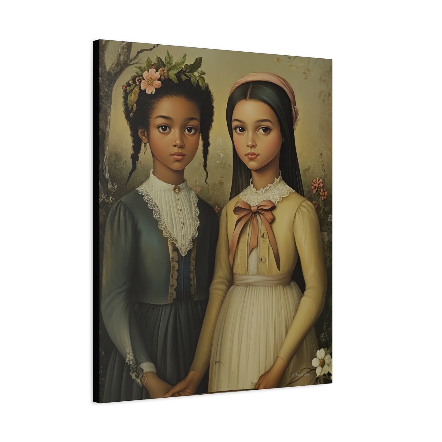 Stretched Matte Canvas Art Print - Diverse Sisterhood Portrait, Wall Decor, Gift for Home, Art Lovers, Gallery Wall