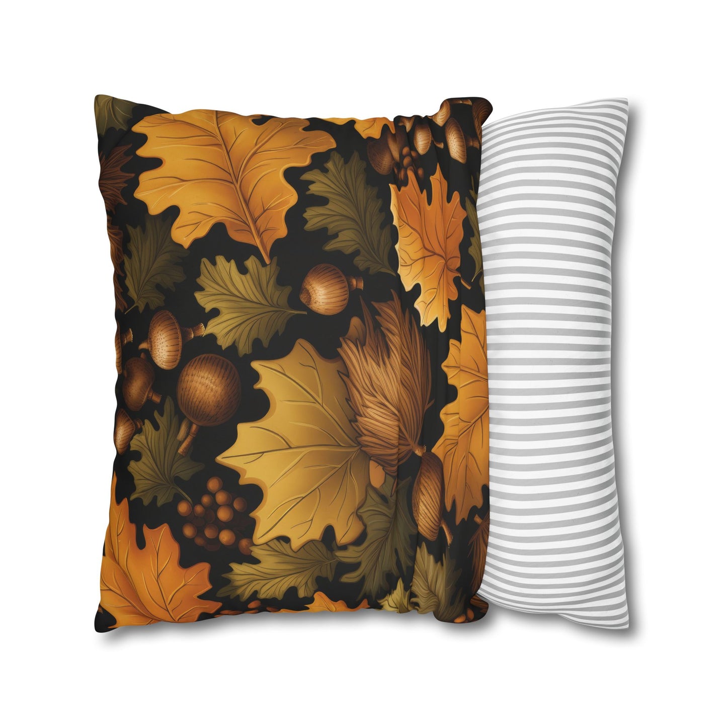 Fall Foliage Square Poly Canvas Pillowcase
