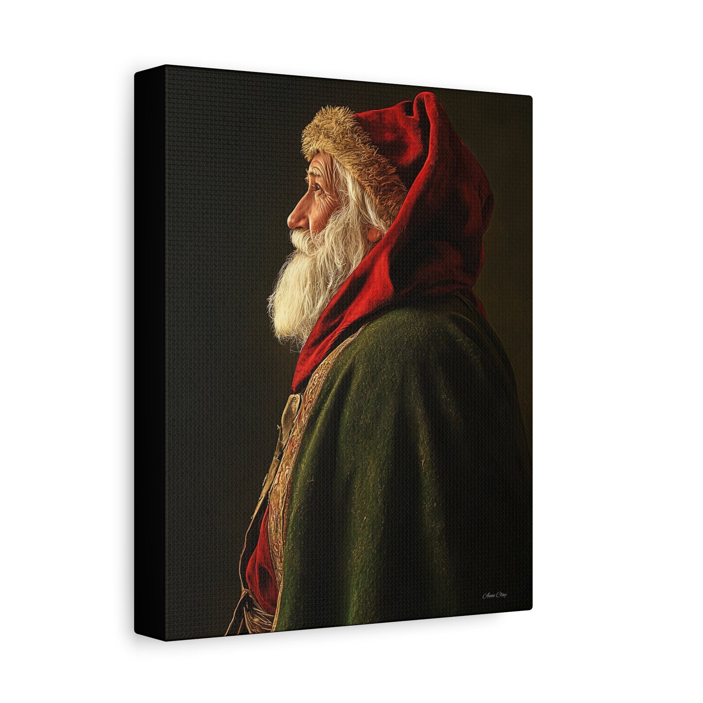 Spiritual Santa Matte Canvas, Stretched, 1.25"