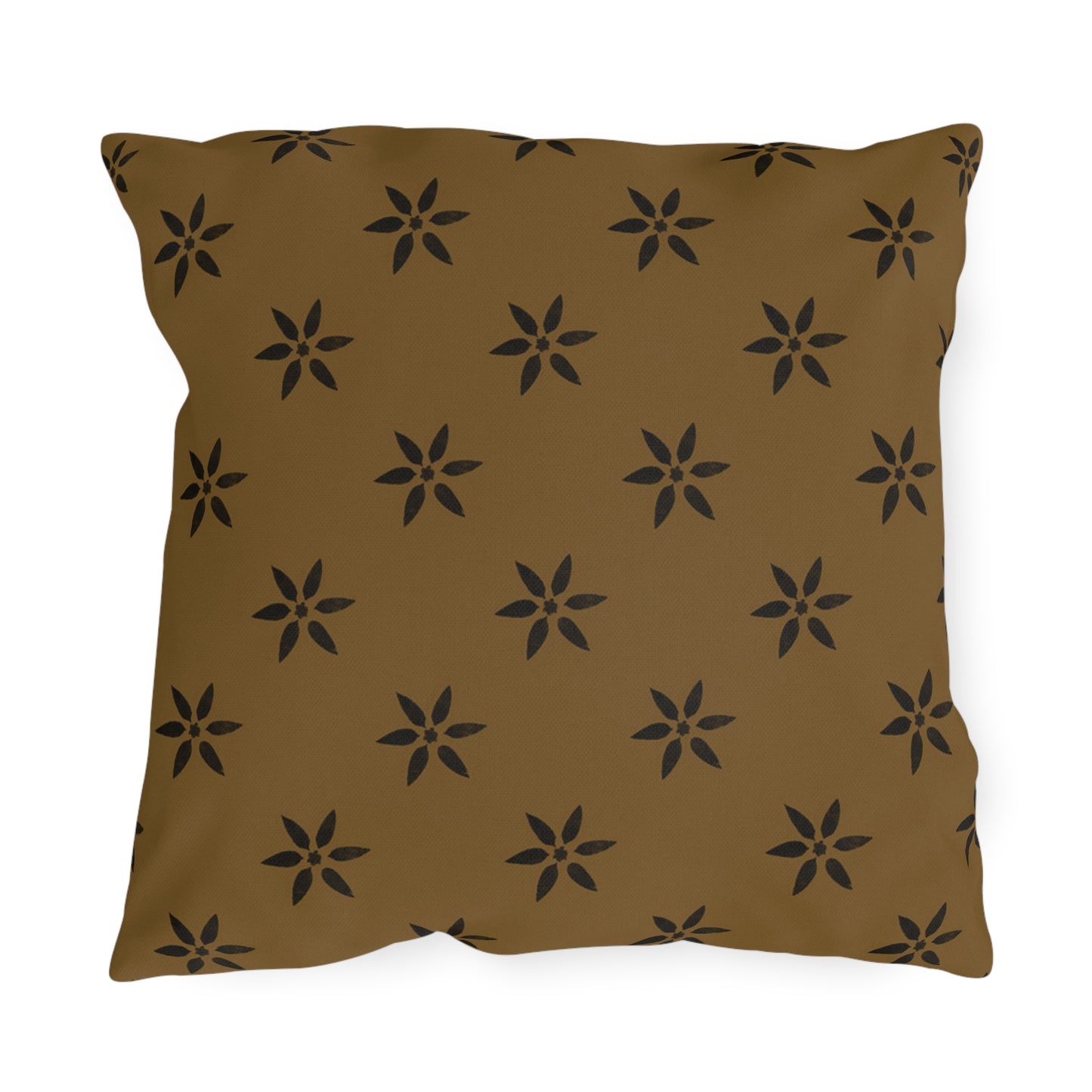 Black Petl on Deep Gold Outdoor Pillows