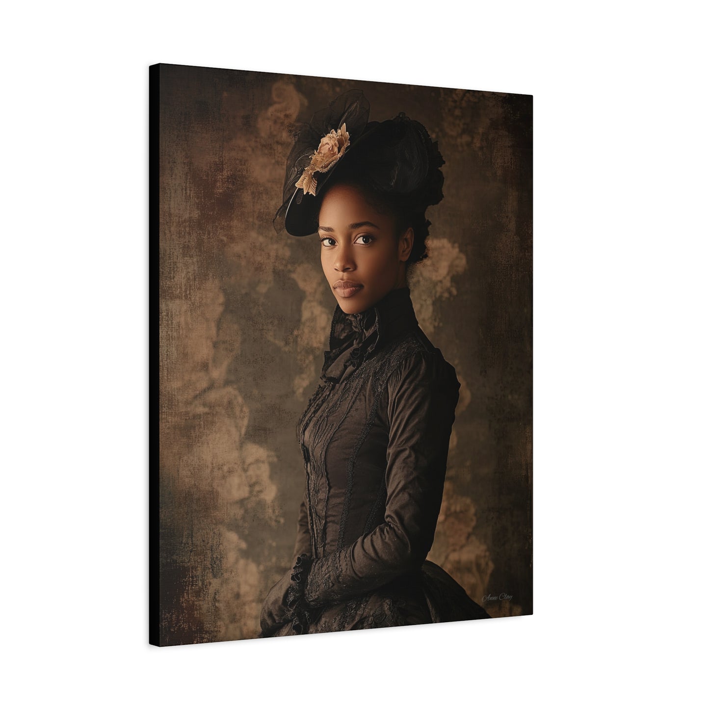 Virtue Elegant Vintage Canvas Art Print - Timeless Portrait Decor