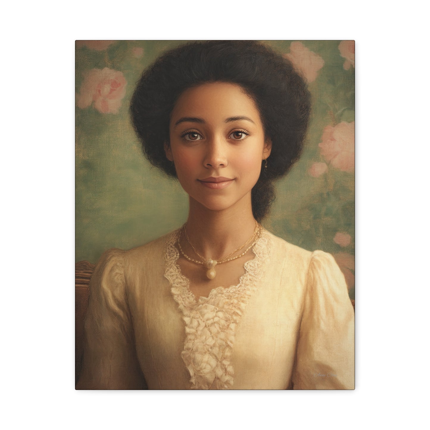 Elegant Portrait Canvas Print, Wall Art, Vintage Home Decor, Art for Living Room, Gallery Wall Decoration, Gift for Art Lovers