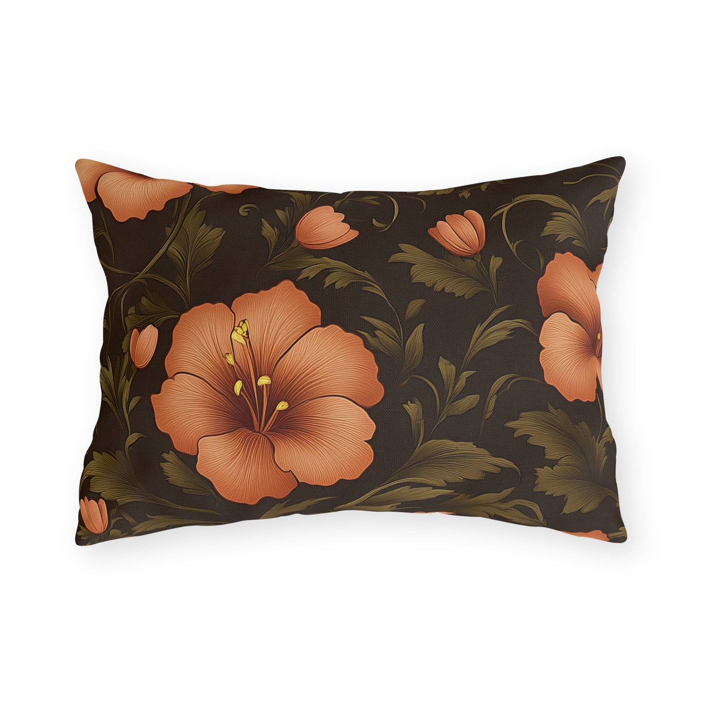 Floral Outdoor Pillow | Tropical Decor, Patio Cushion, Garden Pillow, Hibiscus Throw Pillows, Summer Home Decor