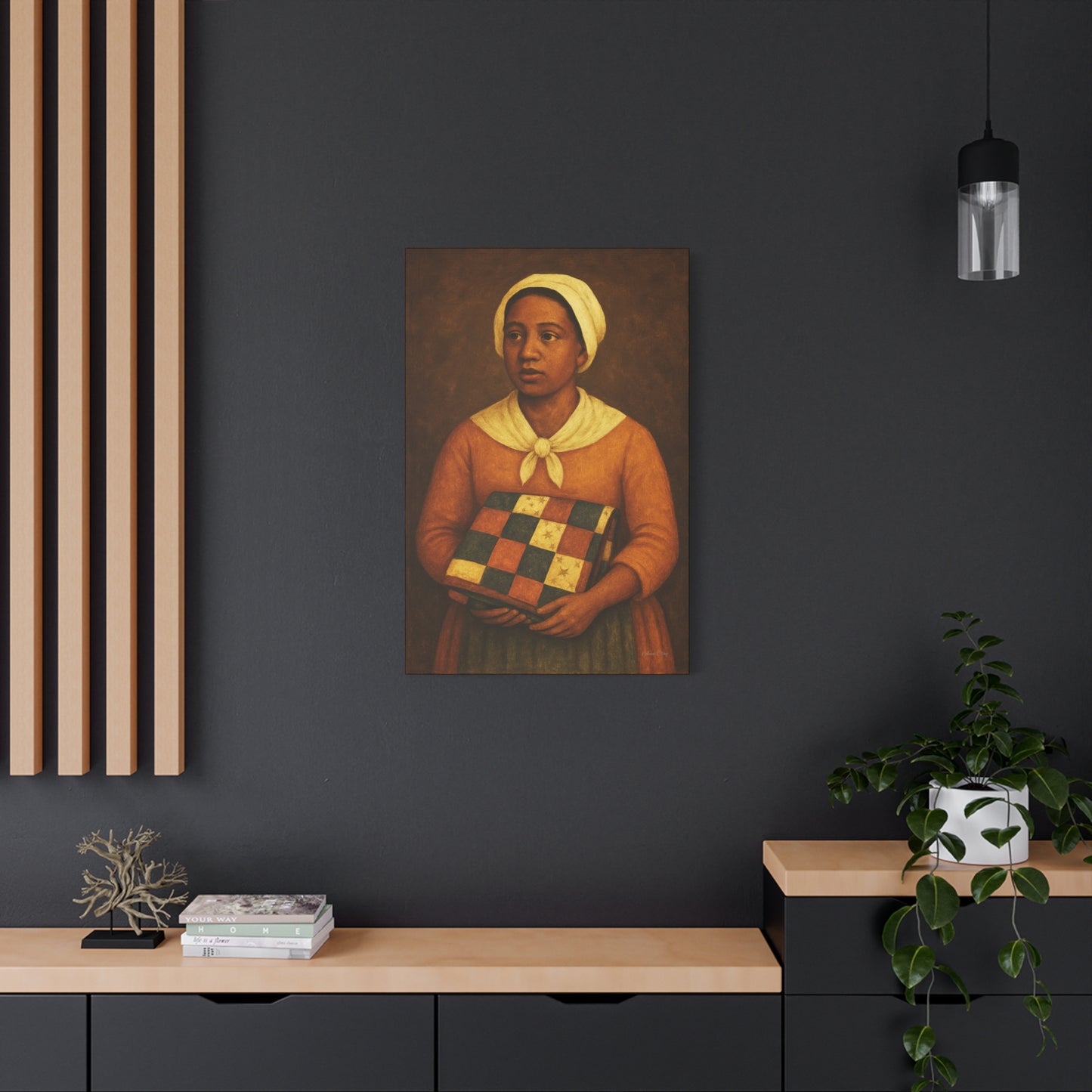 Artistic Stretched Canvas Print, Wall Art, Home Decor, Gift for Art Lovers, Bohemian Vibe, Ideal for Any Occasion