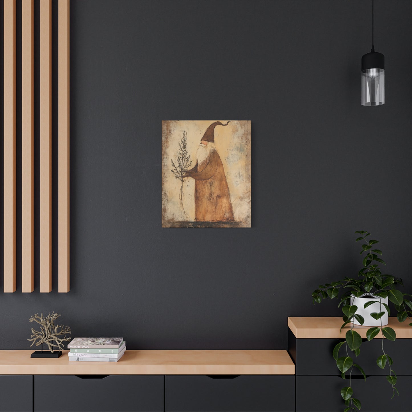 Grungy Earth Santa Matte Canvas, Stretched, 1.25"