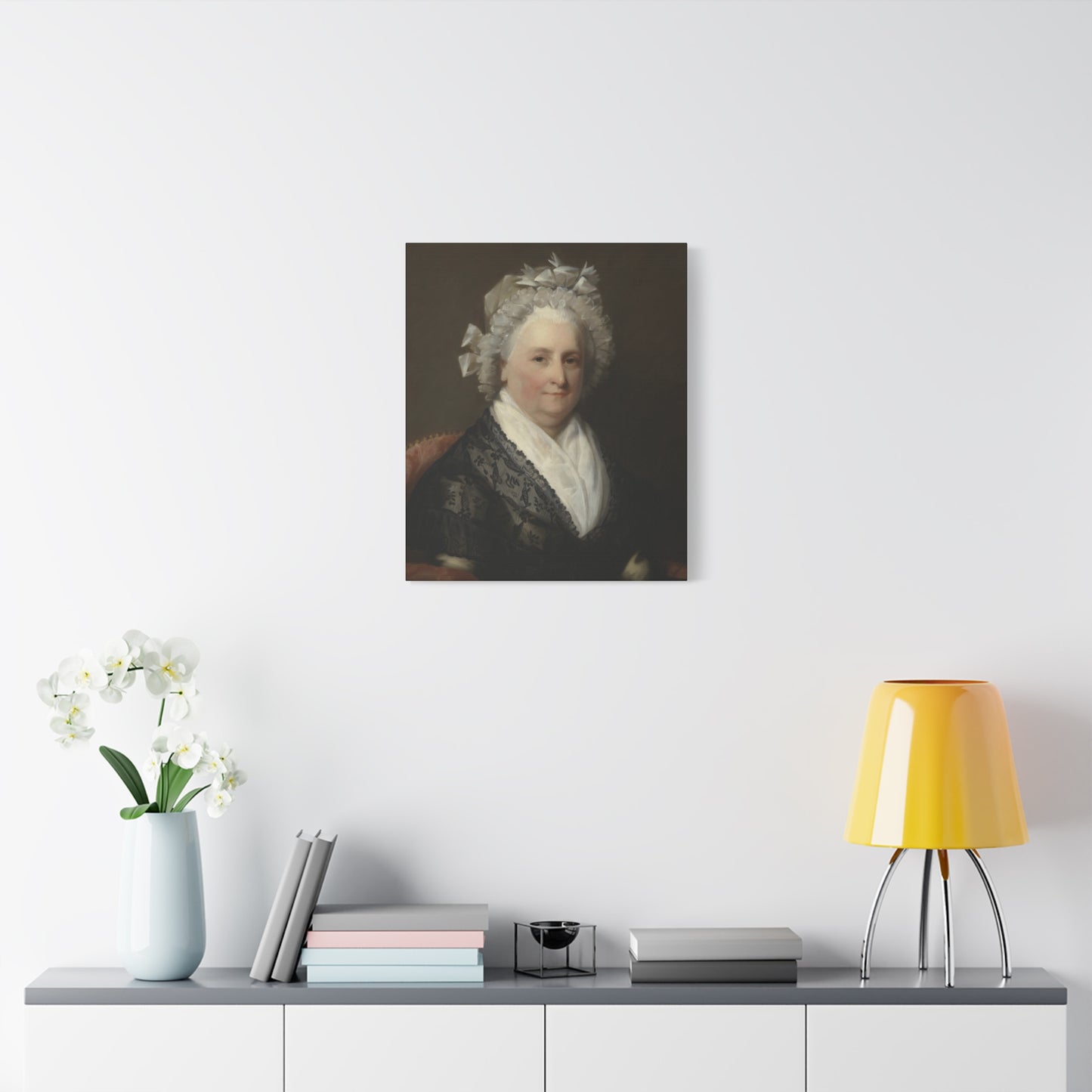 Martha Washington by Gilbert Stuart Classic Portrait Canvas Print - Elegant Home Décor Artwork