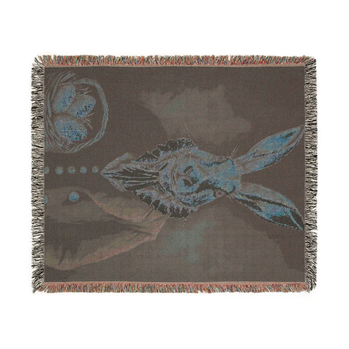 Elegant Rabbit Woven Blanket - Perfect for Easter Decor & Cozy Home Vibes