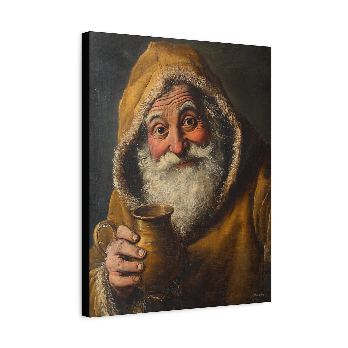 Tavern Santa Matte Canvas, Stretched, 1.25"