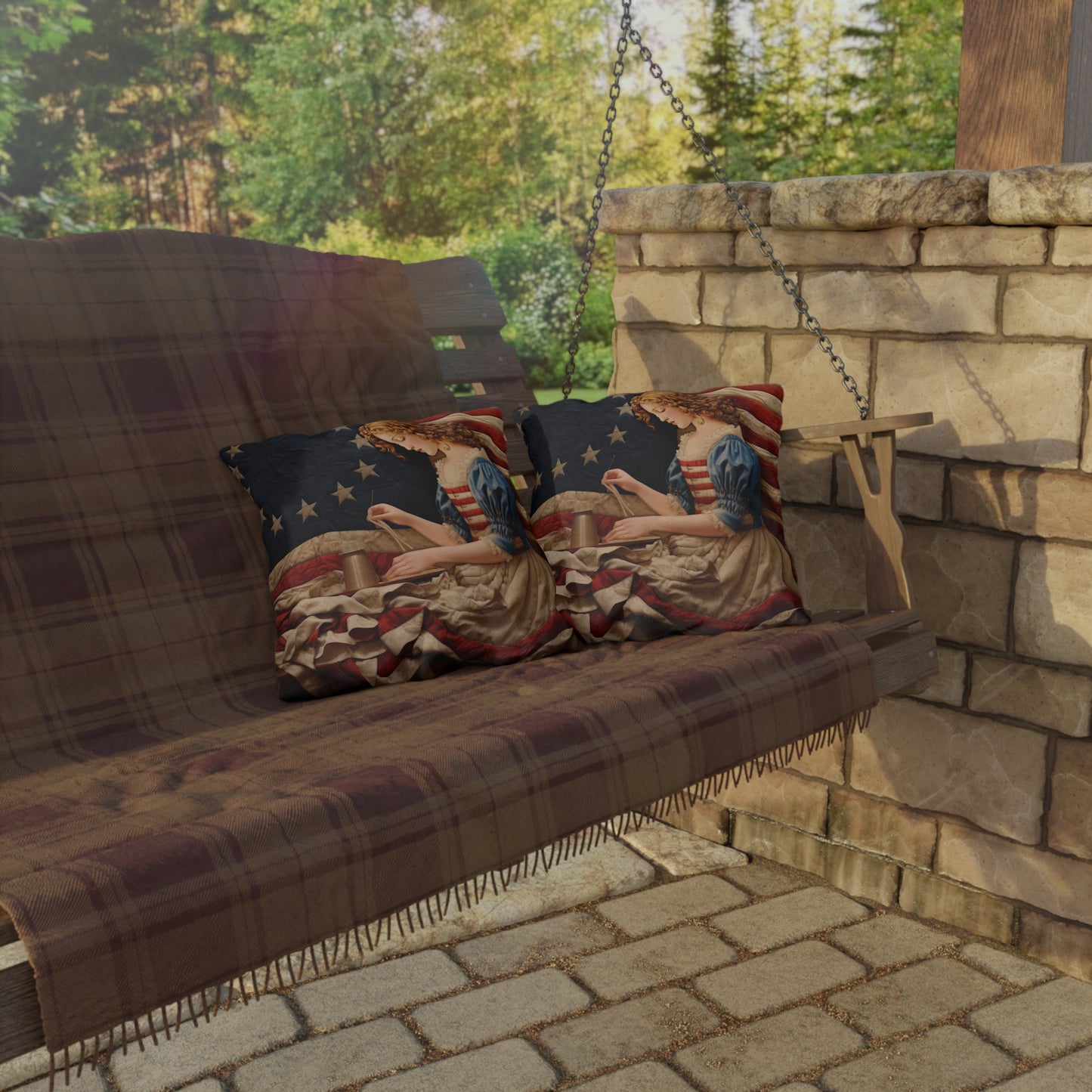 Betsy Ross Outdoor Pillows