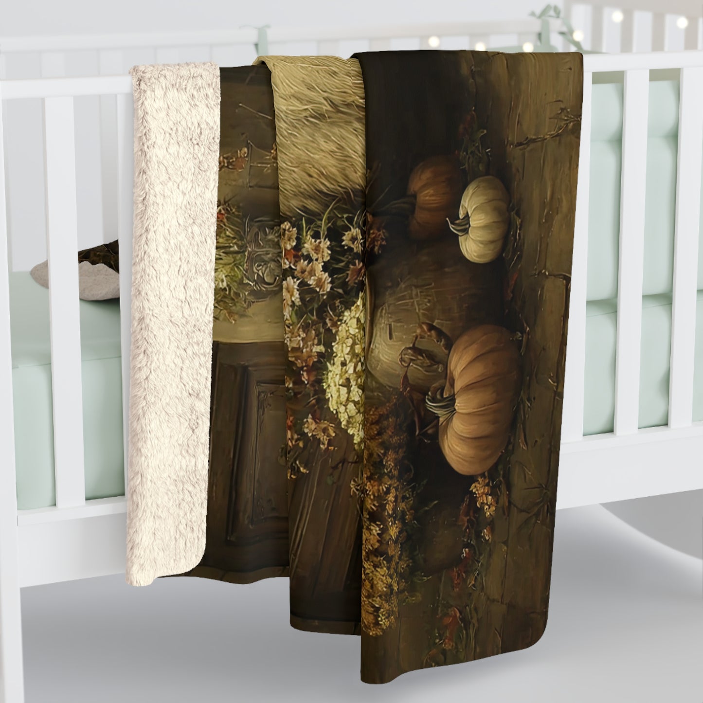 Cozy Rustic Sherpa Fleece Blanket, Perfect for Home Decor, Gifts for Him/Her, Fall and Winter Warmth, Farmhouse Style, Cozy Nights