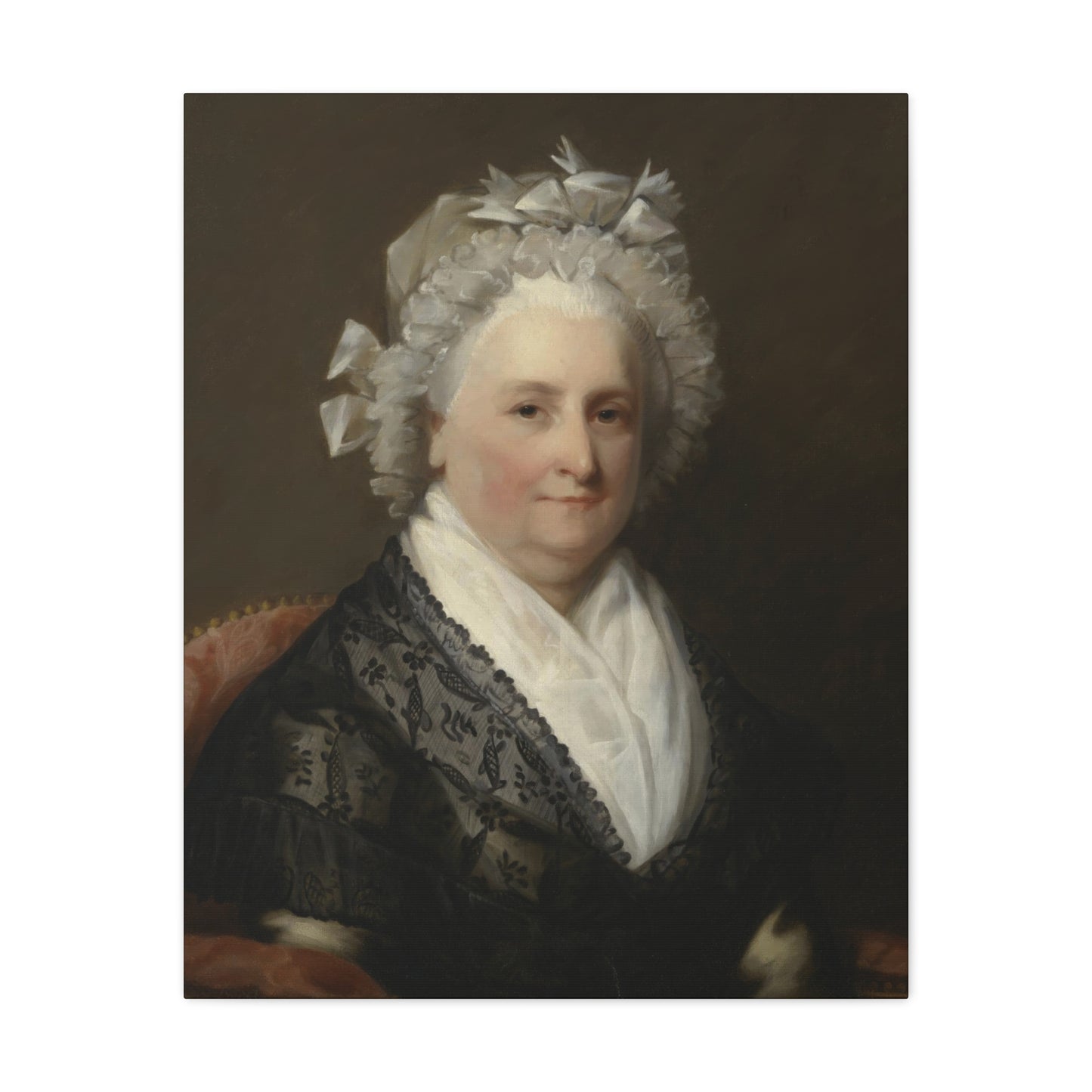 Martha Washington by Gilbert Stuart Classic Portrait Canvas Print - Elegant Home Décor Artwork