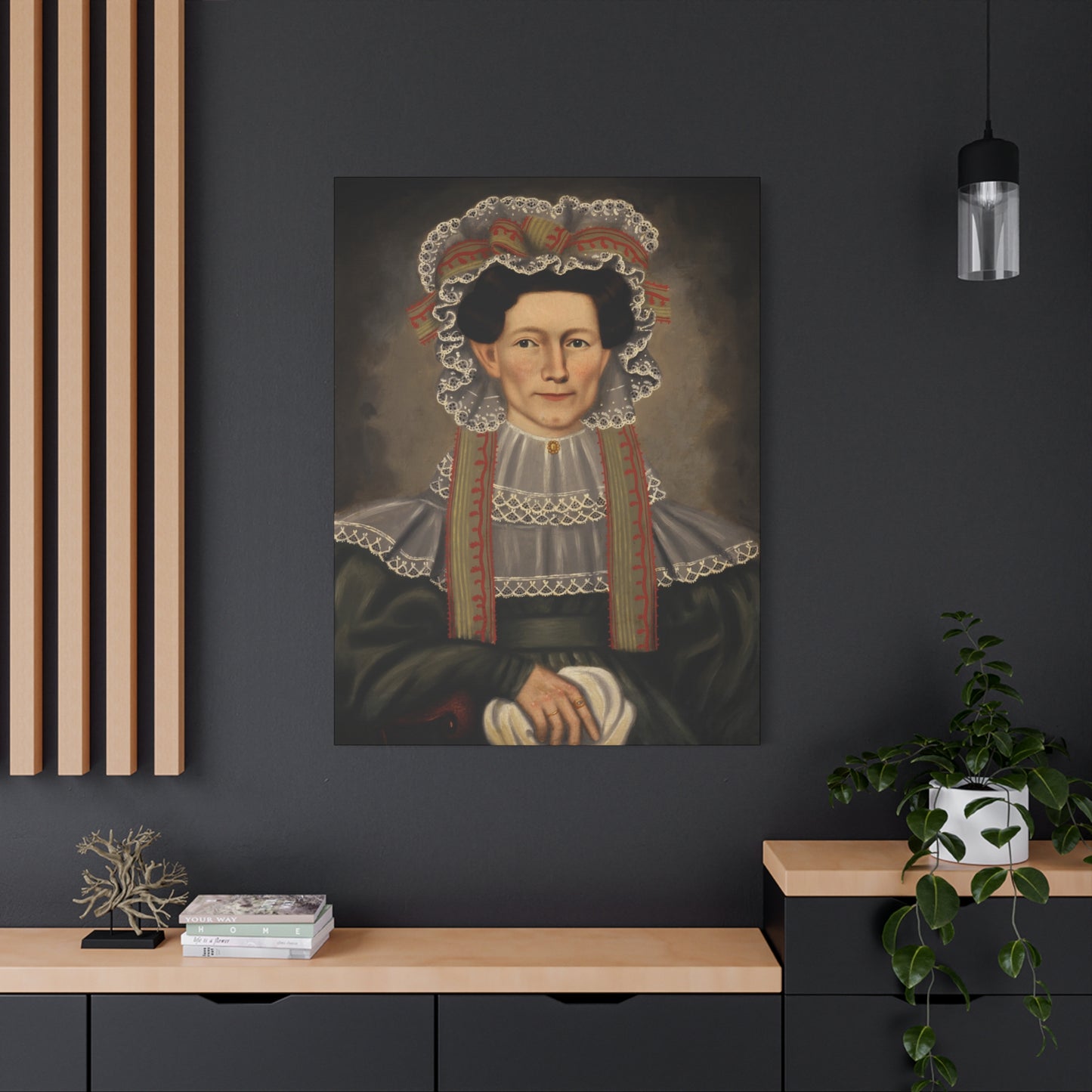 Vintage Portrait Canvas Art - Stretched Wall Decor for Home & Office