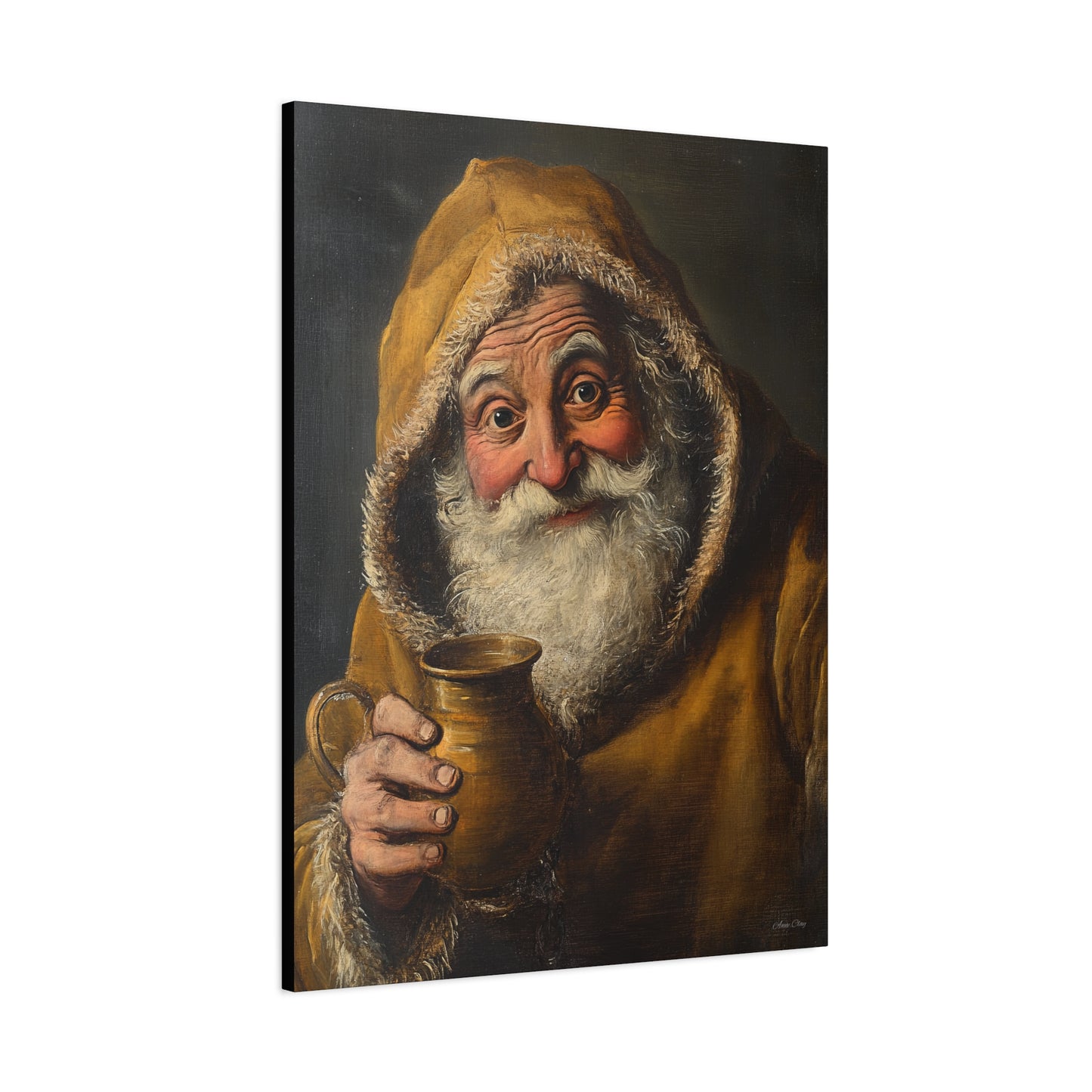 Tavern Santa Matte Canvas, Stretched, 1.25"