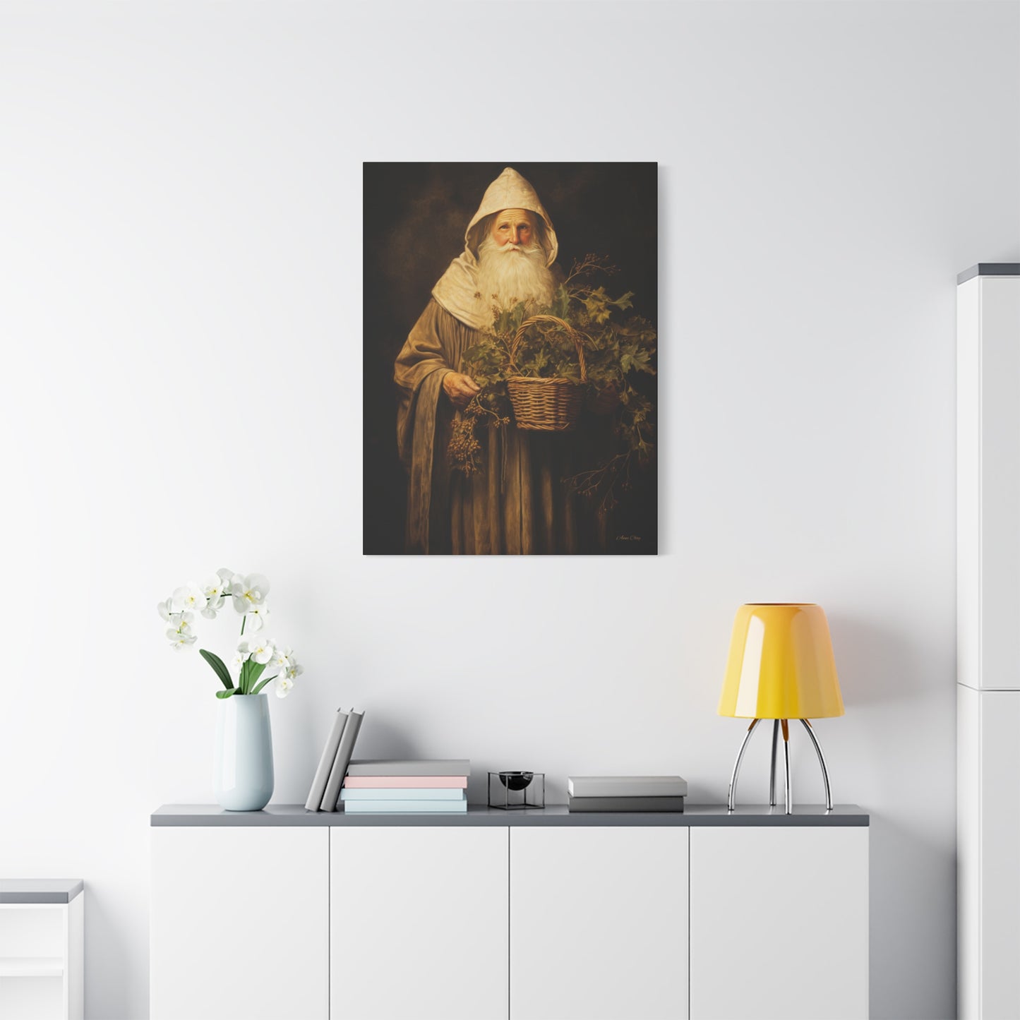 Gentle Santa Matte Canvas, Stretched, 1.25"