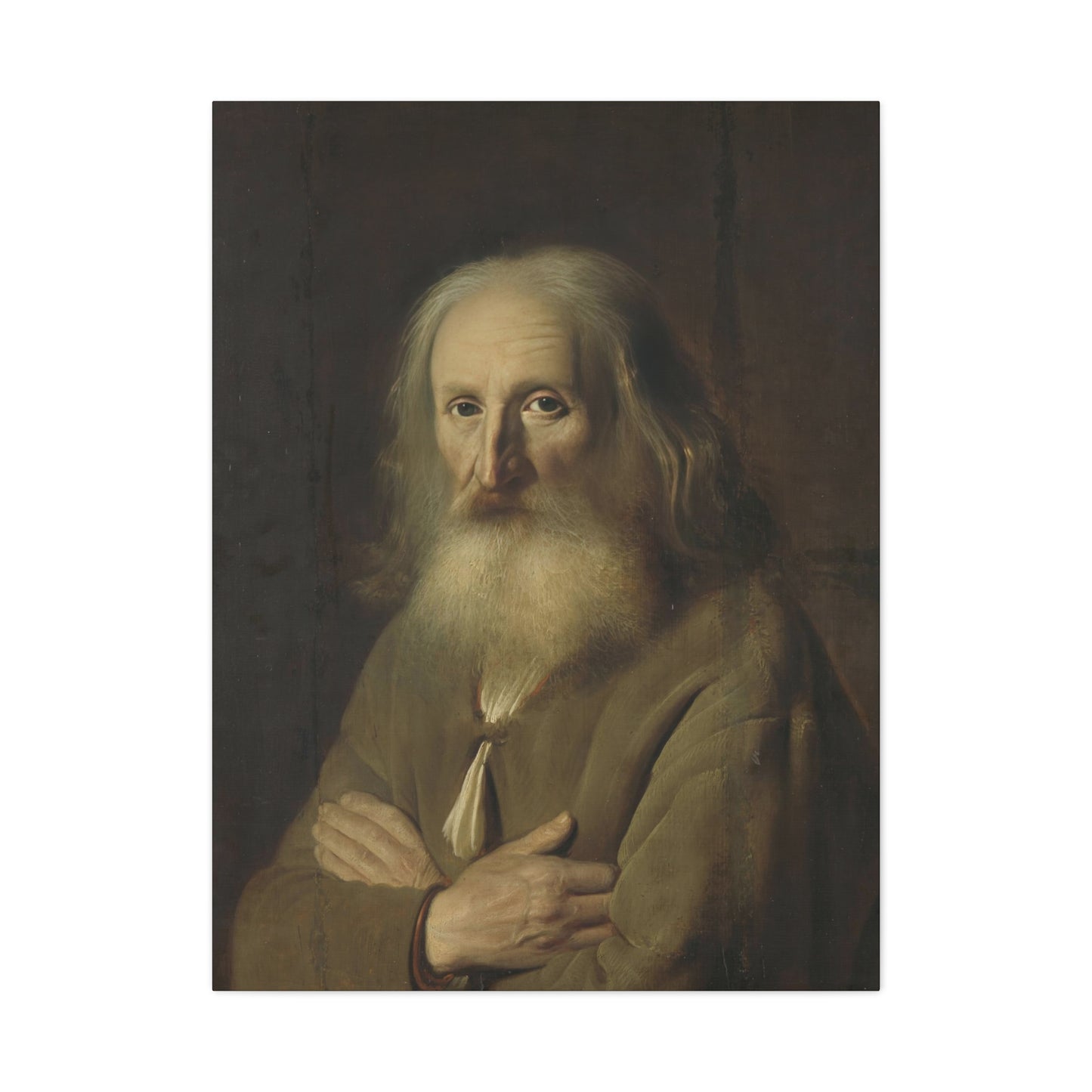 Old Farmer Portrait Matte Canvas, Stretched, 1.25"