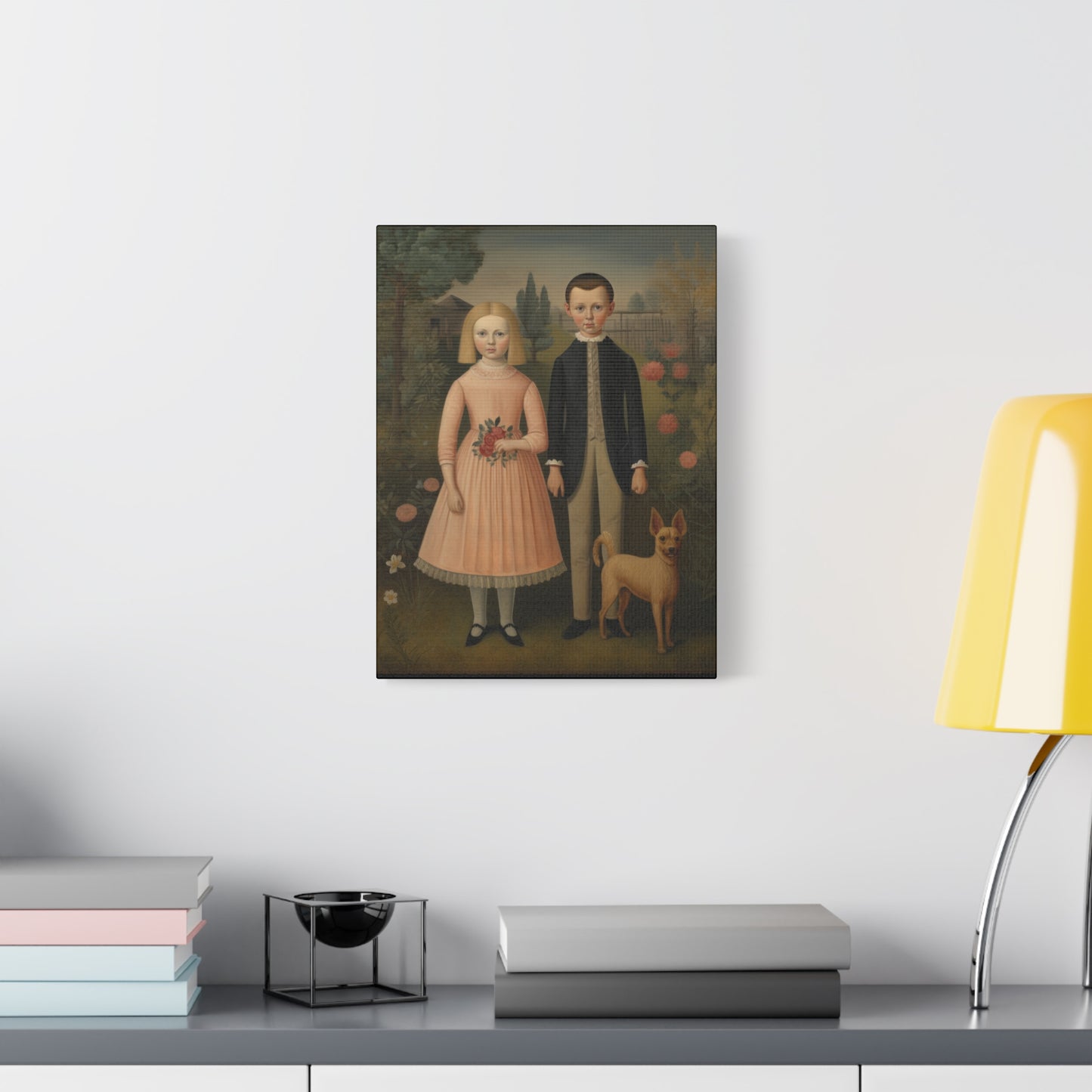 Whimsical Vintage Art Print - Matte Stretched Canvas Wall Decor