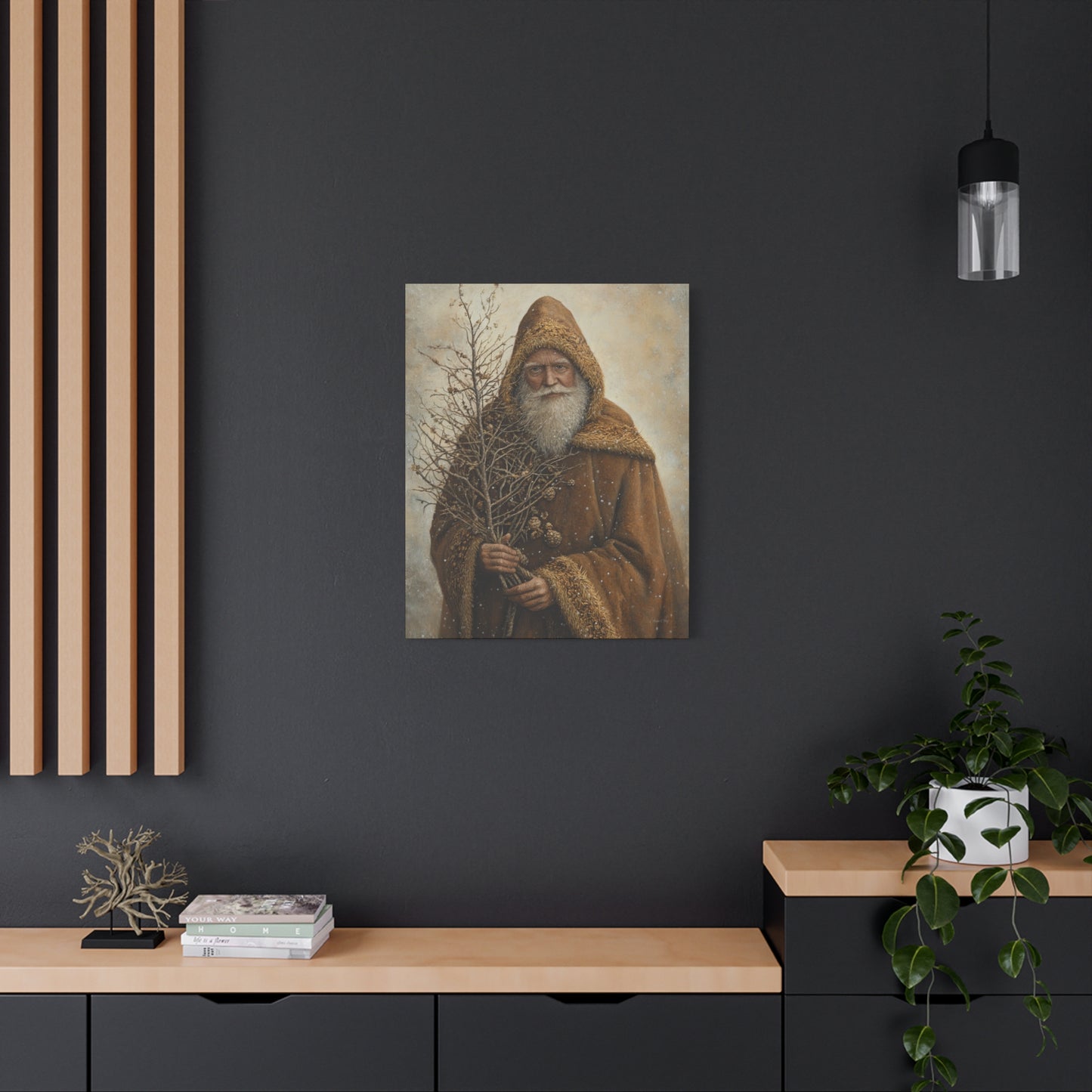 Natural Santa Matte Canvas, Stretched, 1.25"