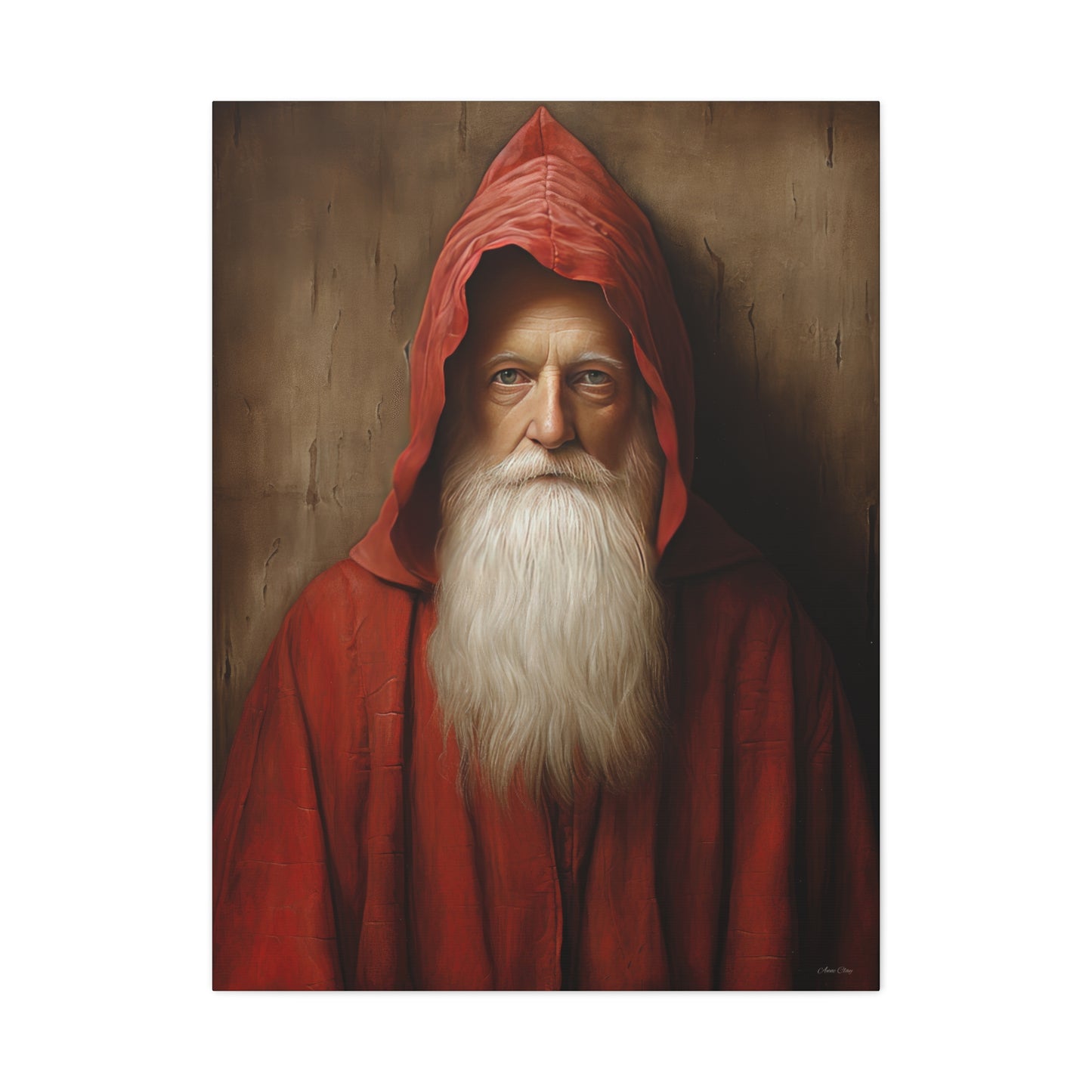 Mysterious Santa Matte Canvas, Stretched, 1.25"