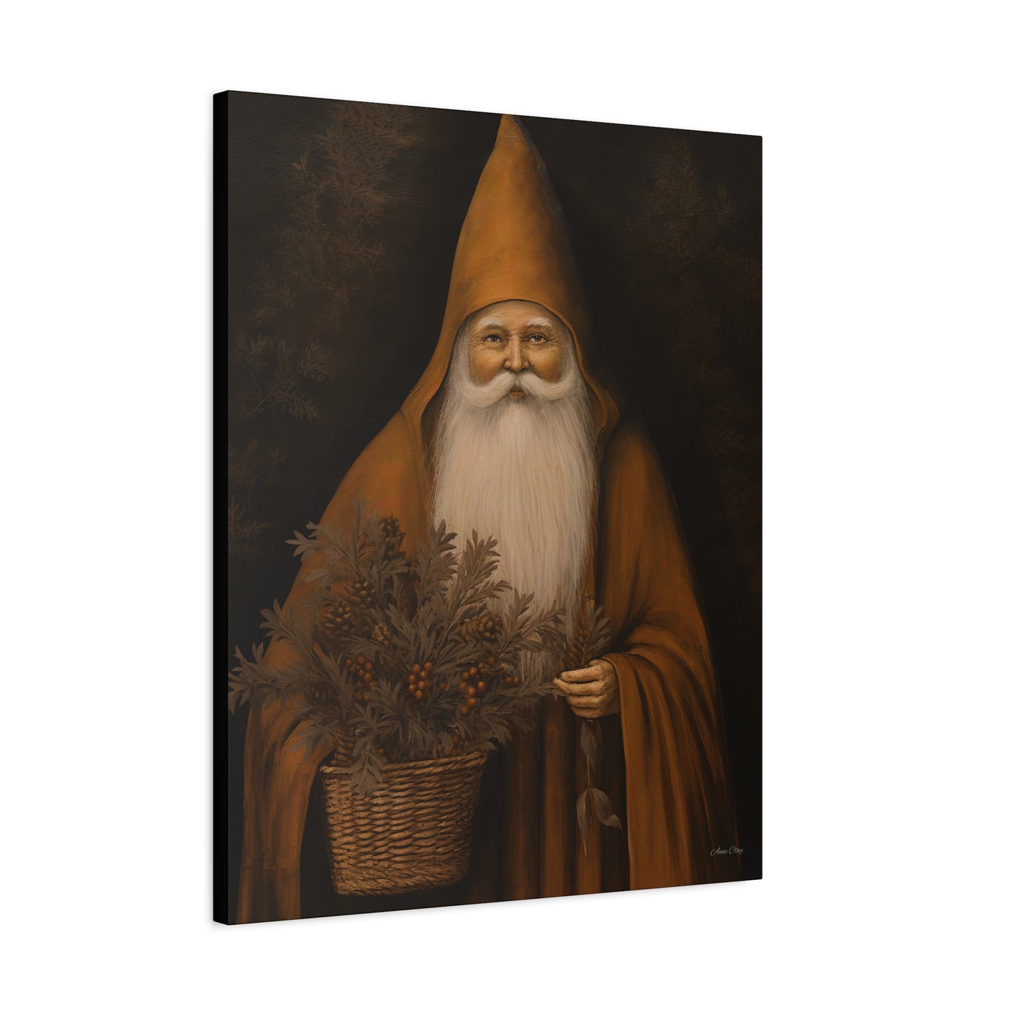 Perfect Prim Santa Matte Canvas, Stretched, 1.25"