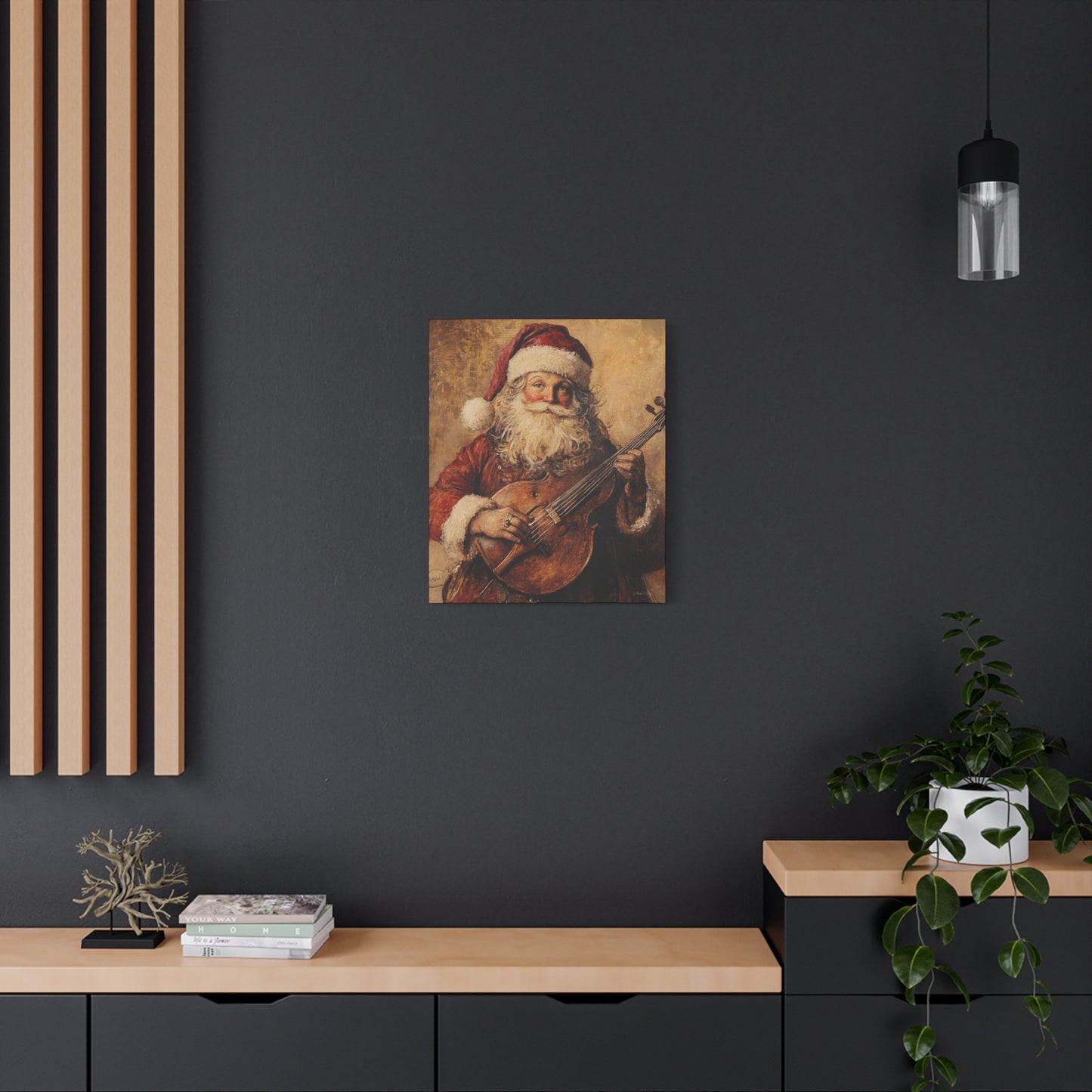 Nashville Santa Matte Canvas, Stretched, 1.25"