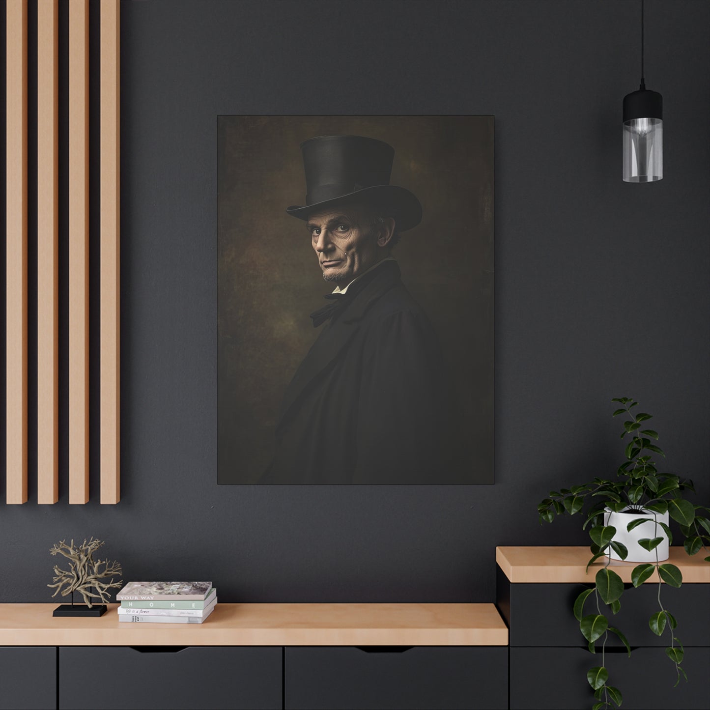 Inspirational Abraham Lincoln Canvas Art Print - Stretched Wall Decor for Home & Office