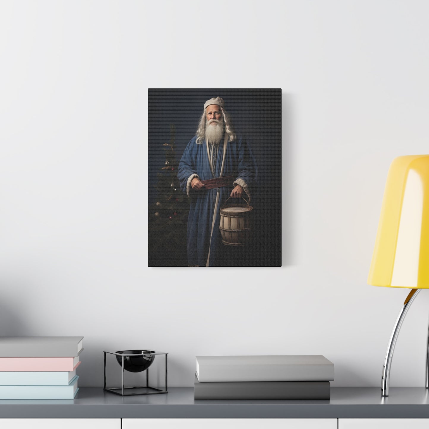 Colonial Everyday Santa Matte Canvas, Stretched, 1.25"