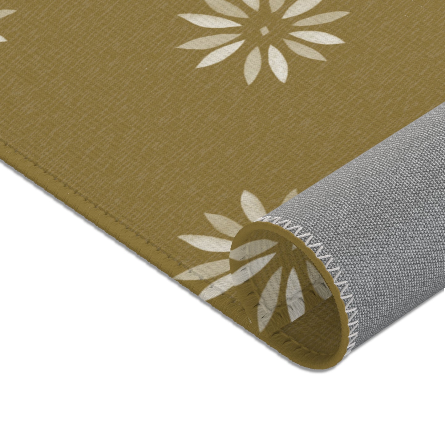 Cream on light greenish/ Gold Area Rugs