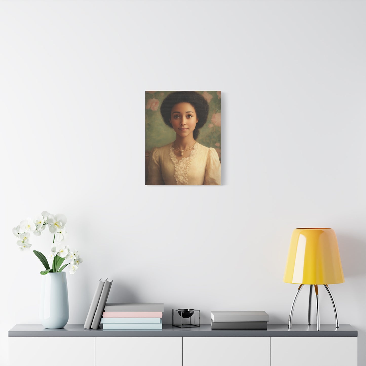 Elegant Portrait Canvas Print, Wall Art, Vintage Home Decor, Art for Living Room, Gallery Wall Decoration, Gift for Art Lovers