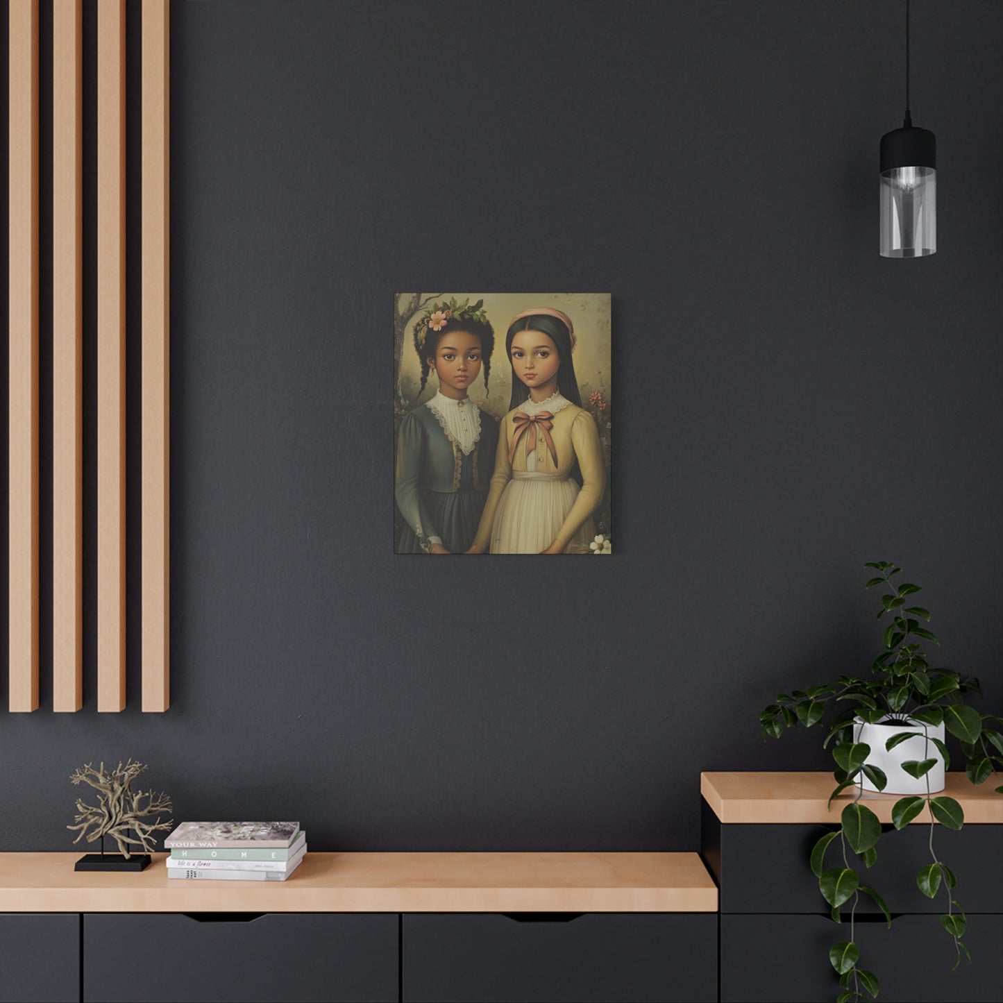 Stretched Matte Canvas Art Print - Diverse Sisterhood Portrait, Wall Decor, Gift for Home, Art Lovers, Gallery Wall