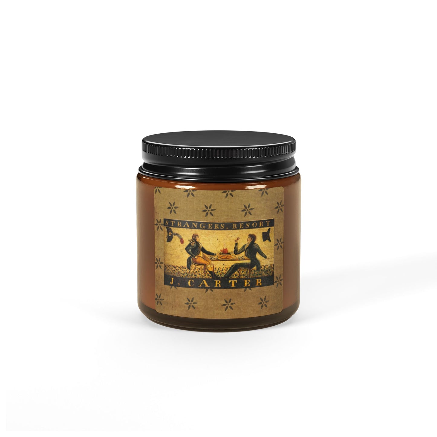 Stranger's Resort Tavern Sign Scented Soy Candle (Multi-Size, Amber Jar)