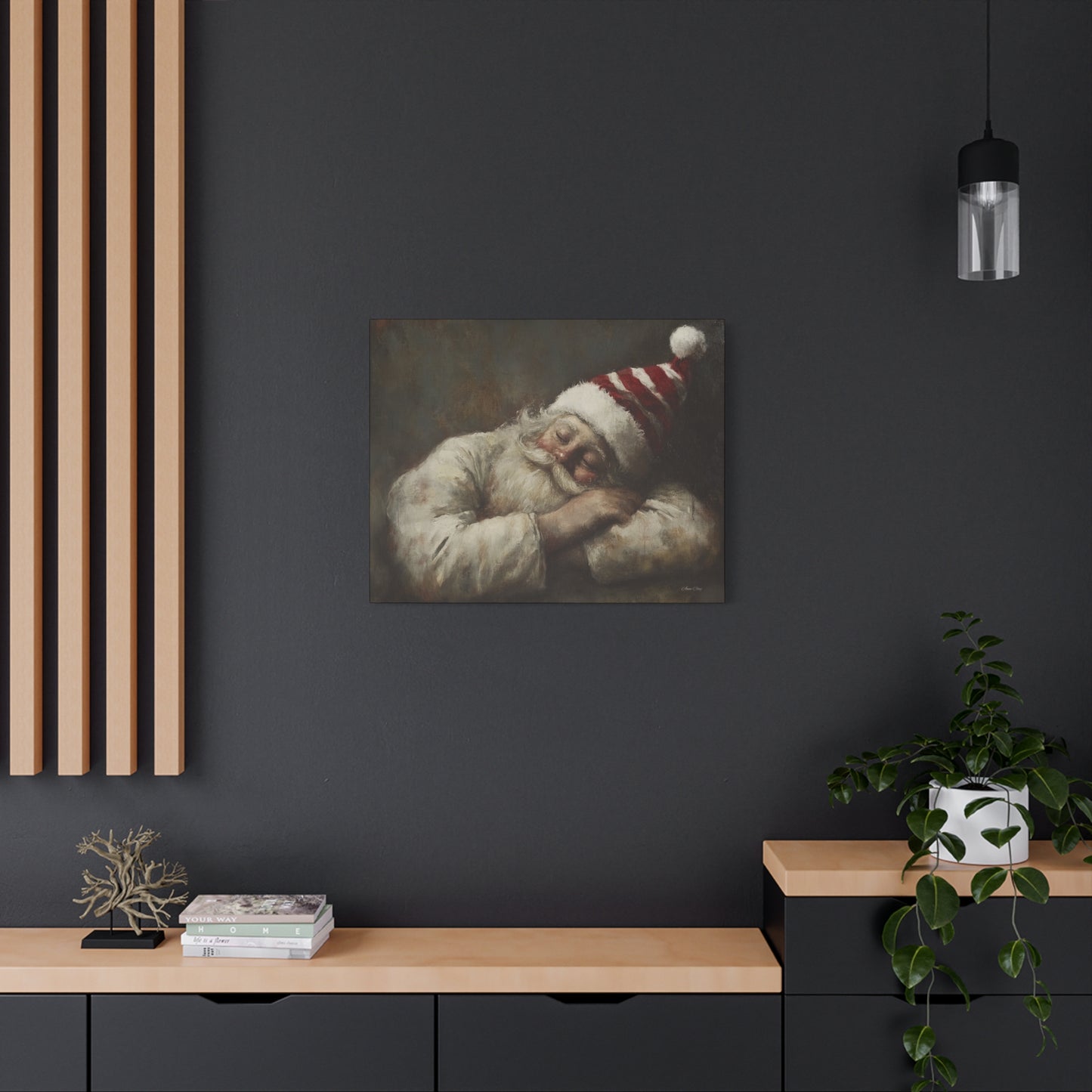 Sweet Dreams Santa Matte Canvas, Stretched, 1.25"