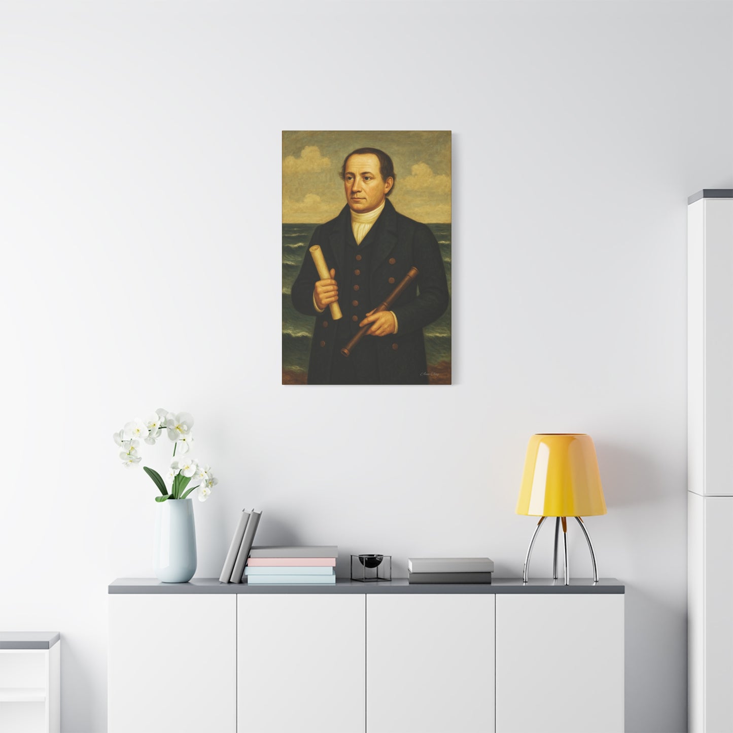 Nautical Portrait Canvas Art Print, Wall Art, Historic Decor, Maritime Home Decor, Gift for Nautical Lovers