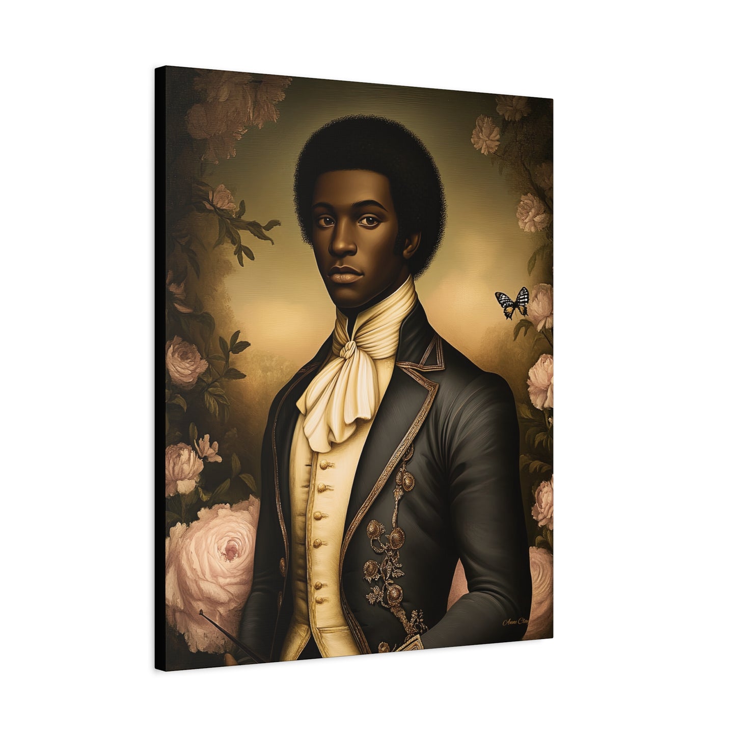 Elias Thorne – 18th Century Black Colonial Portrait | Bellewood Wall Art