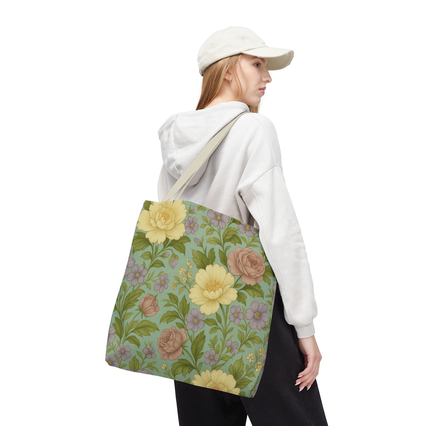 Floral Tote Bag, Eco-Friendly Shopping Bag, Casual Purse, Beach Bag, Gift for Her, Spring Summer Essentials