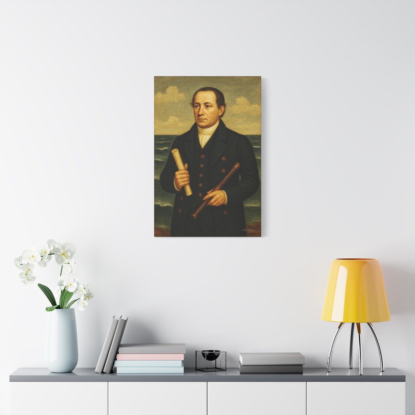 Nautical Portrait Canvas Art Print, Wall Art, Historic Decor, Maritime Home Decor, Gift for Nautical Lovers