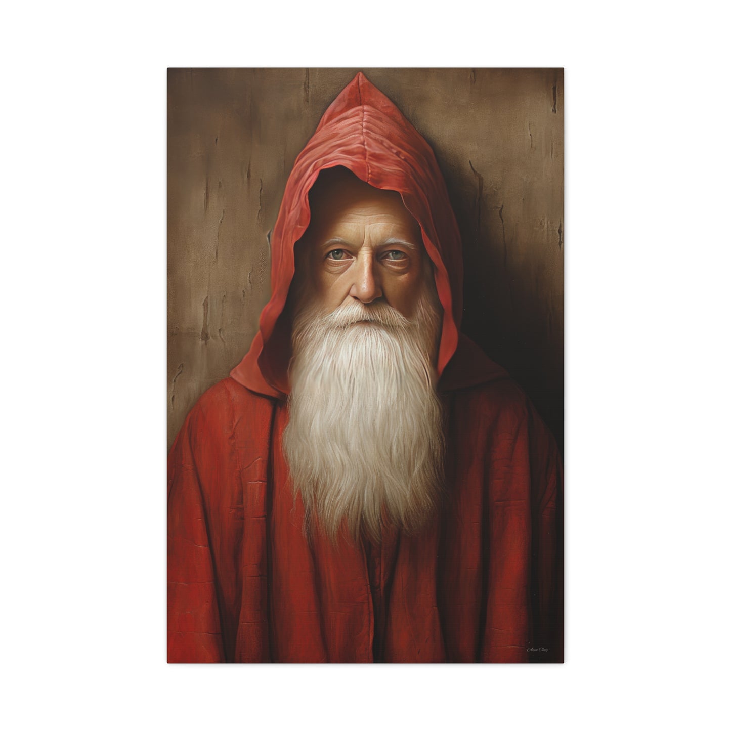 Mysterious Santa Matte Canvas, Stretched, 1.25"