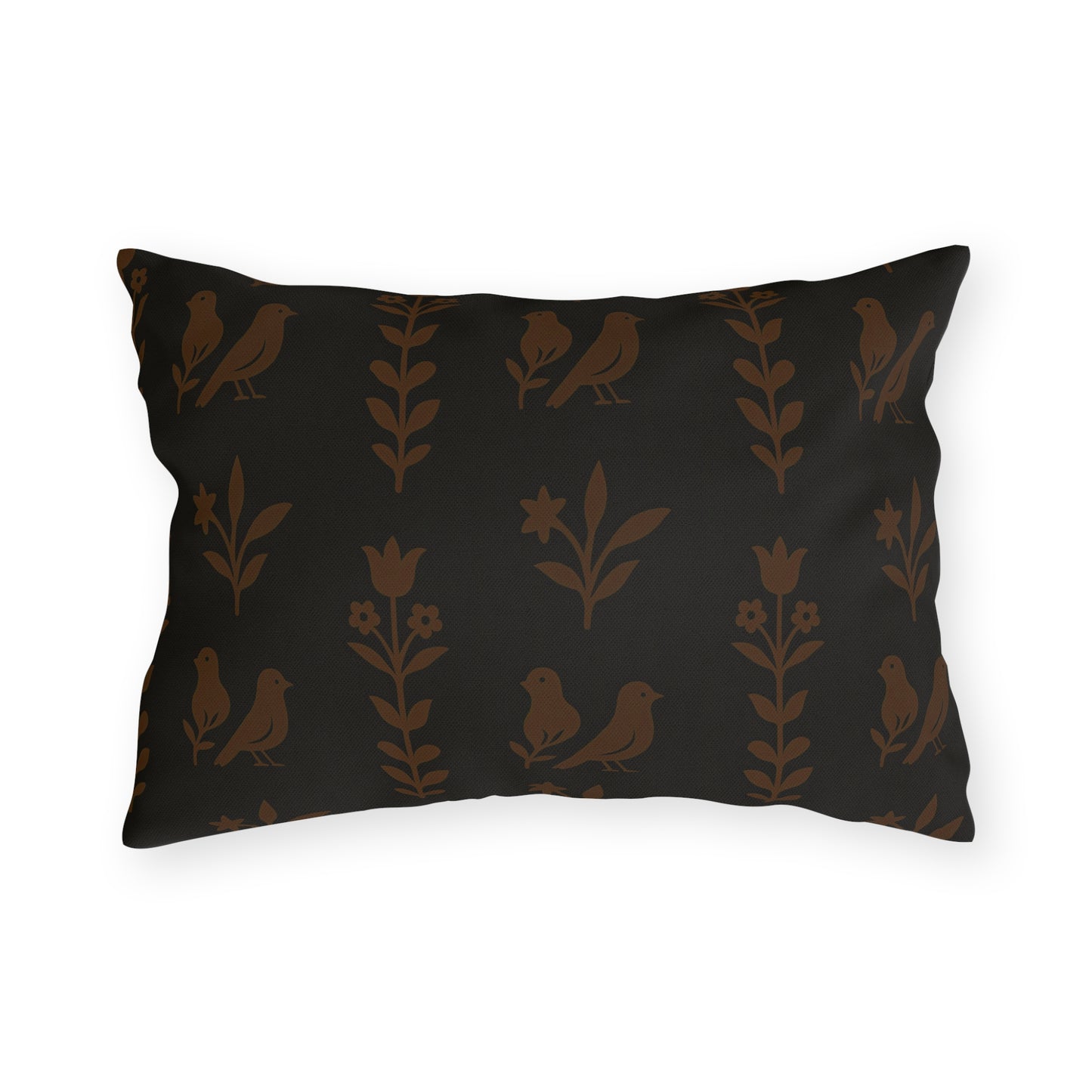 Chic Outdoor Pillows with Bird and Floral Design, Patio Decor,Garden Cushions, Boho Style, Cozy Home Accessories