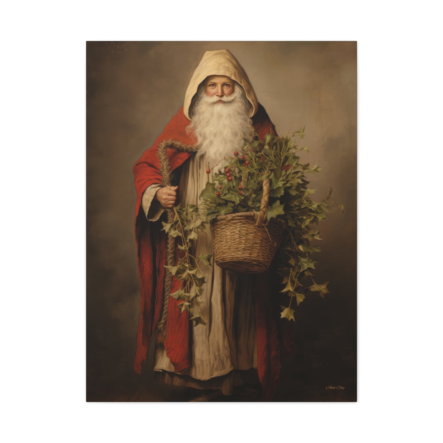 Sharing Santa Matte Canvas, Stretched, 1.25"