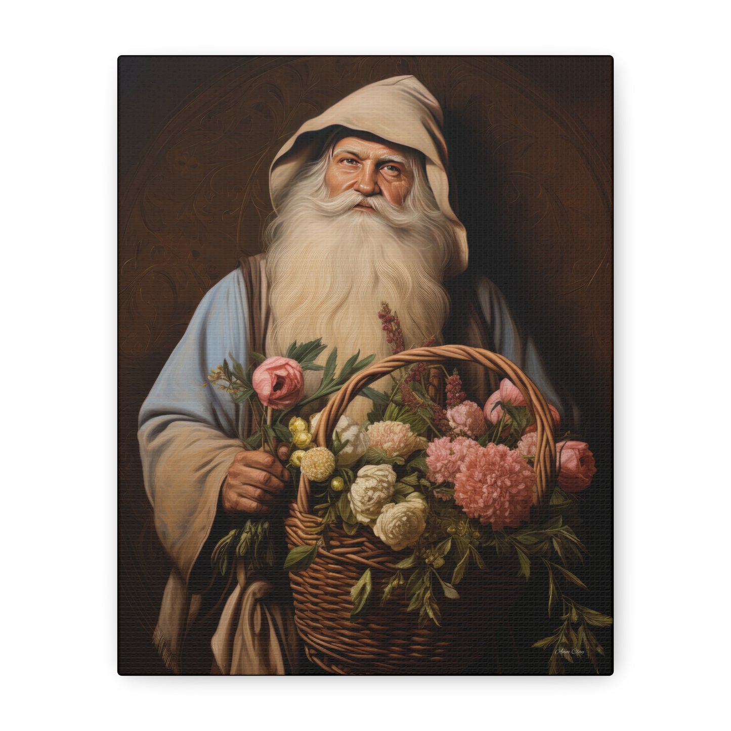 Gardener Santa Matte Canvas, Stretched, 1.25"