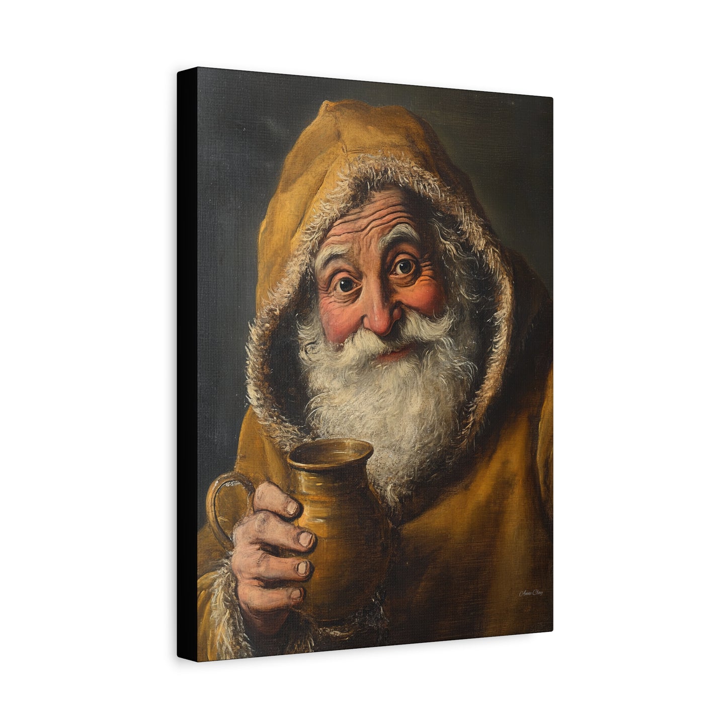 WS Tavern Santa Matte Canvas, Stretched, 1.25"