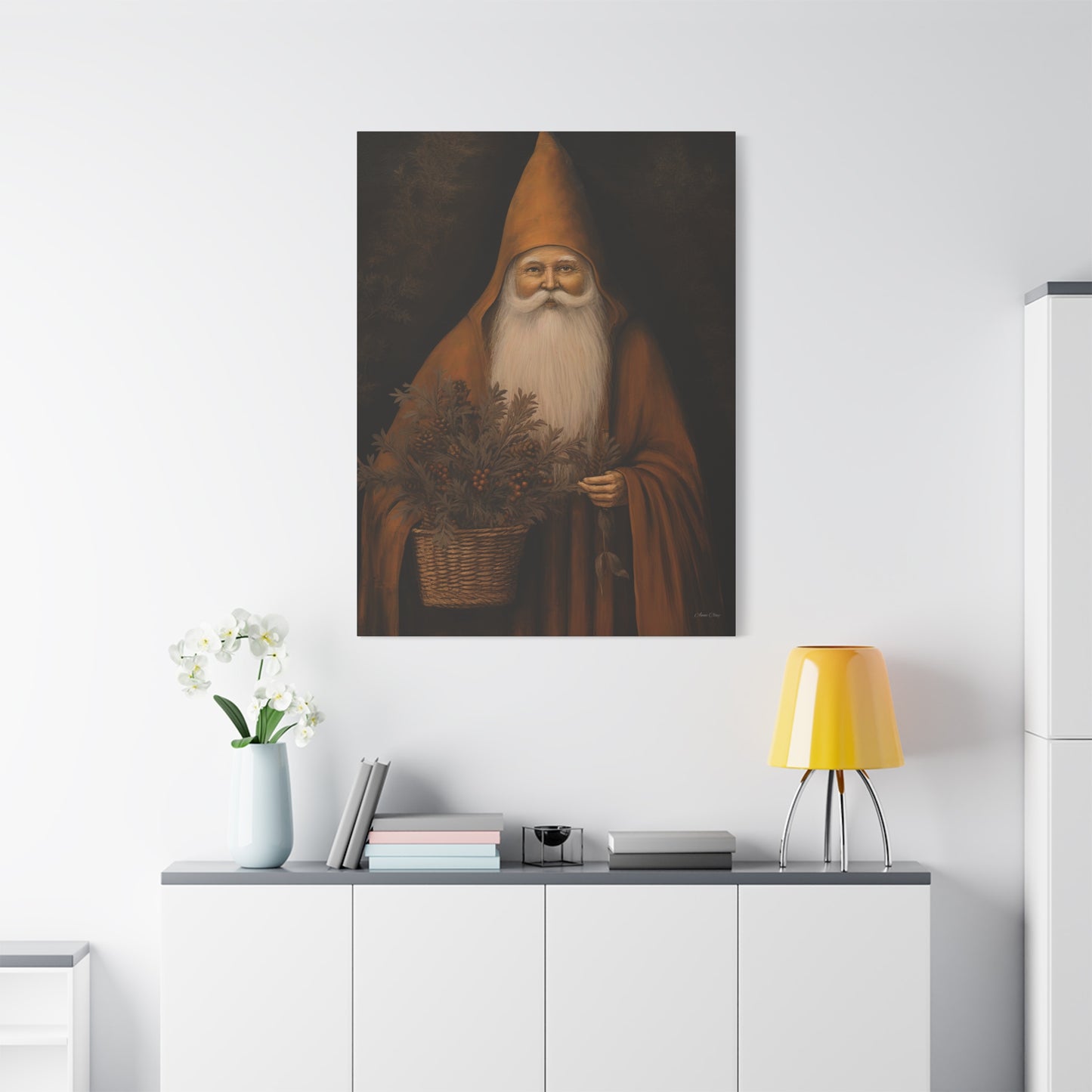 Perfect Prim Santa Matte Canvas, Stretched, 1.25"