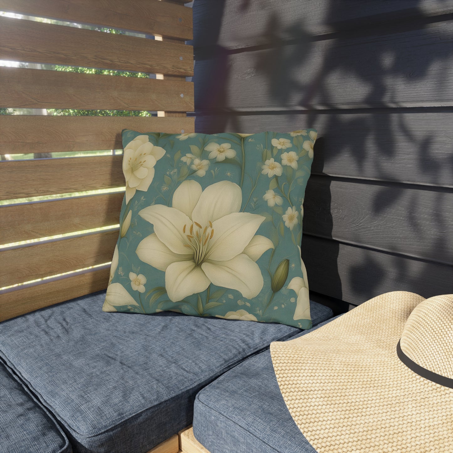 Serene Floral Outdoor Pillows - Garden Decor, Patio Cushion, Spring Vibes, Home Accents, Nature Inspired
