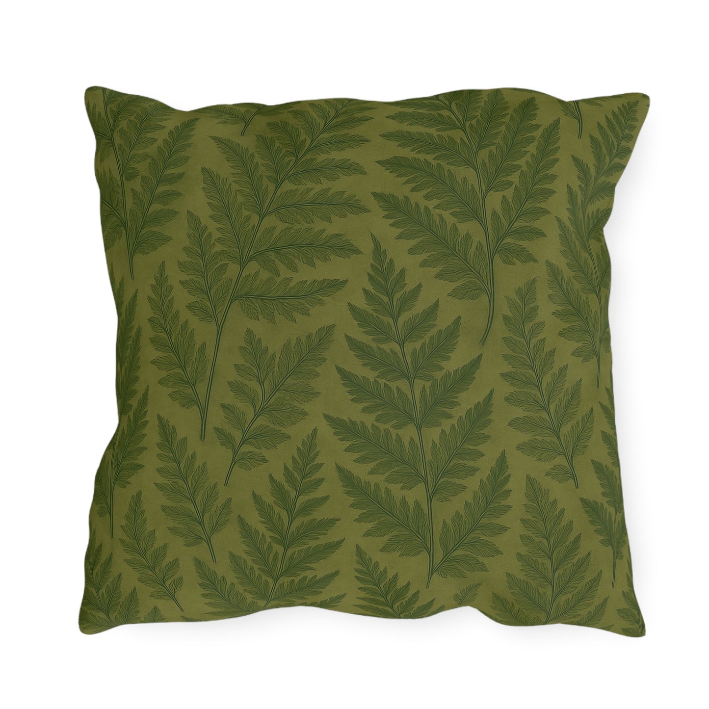 Outdoor Fern Print Pillows - Eco-Friendly Garden Decor, Patio Cushions, Home Accessories, Comfortable Seating, Nature-Inspired Decor