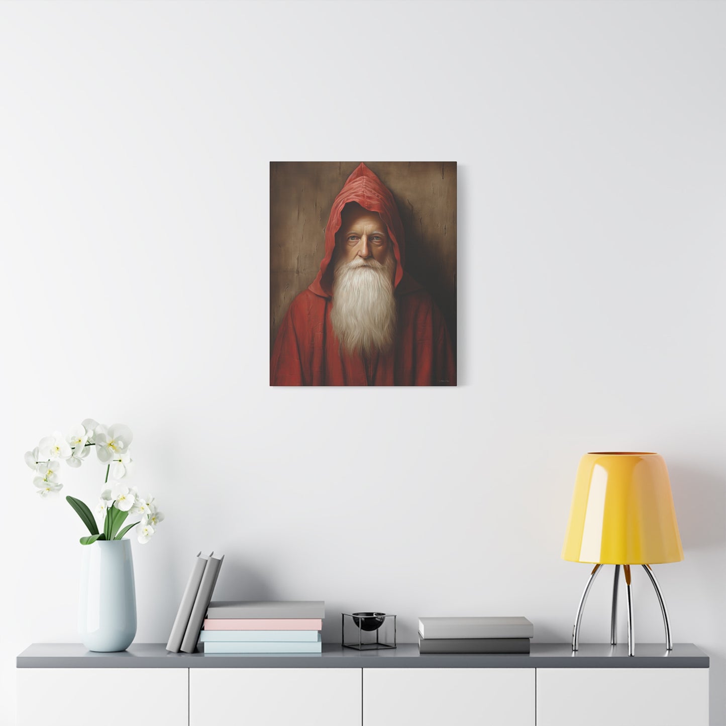Mysterious Santa Matte Canvas, Stretched, 1.25"