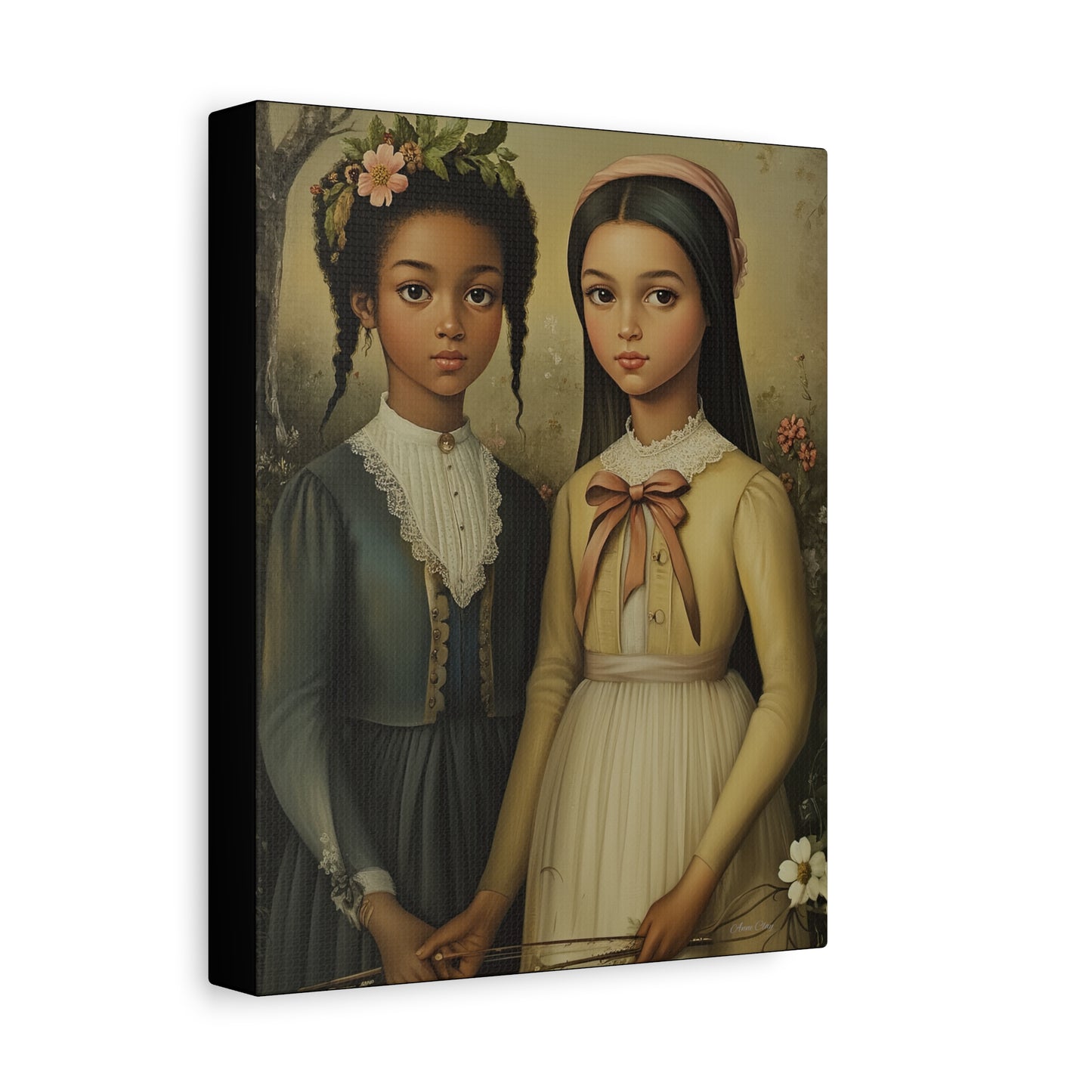 Stretched Matte Canvas Art Print - Diverse Sisterhood Portrait, Wall Decor, Gift for Home, Art Lovers, Gallery Wall