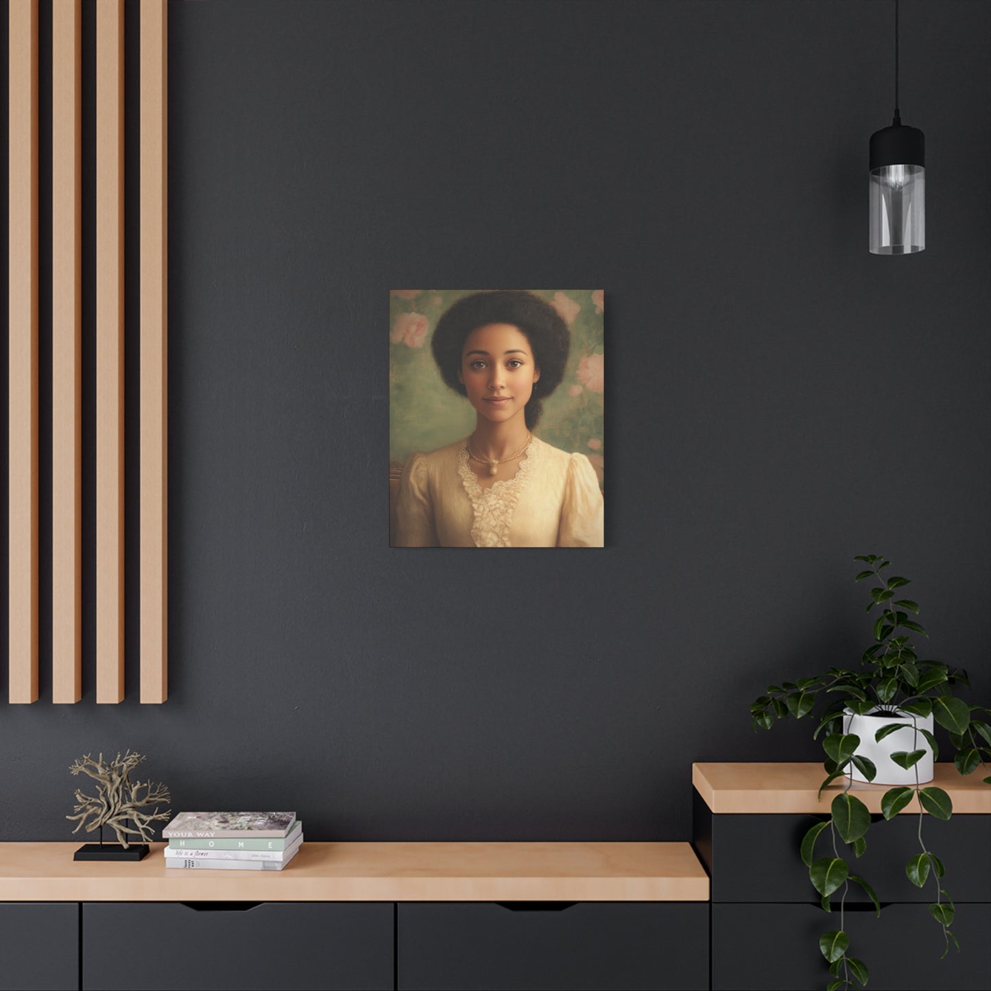 Elegant Portrait Canvas Print, Wall Art, Vintage Home Decor, Art for Living Room, Gallery Wall Decoration, Gift for Art Lovers