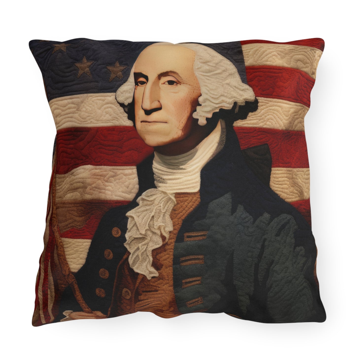 Needle Stitch George Outdoor Pillows