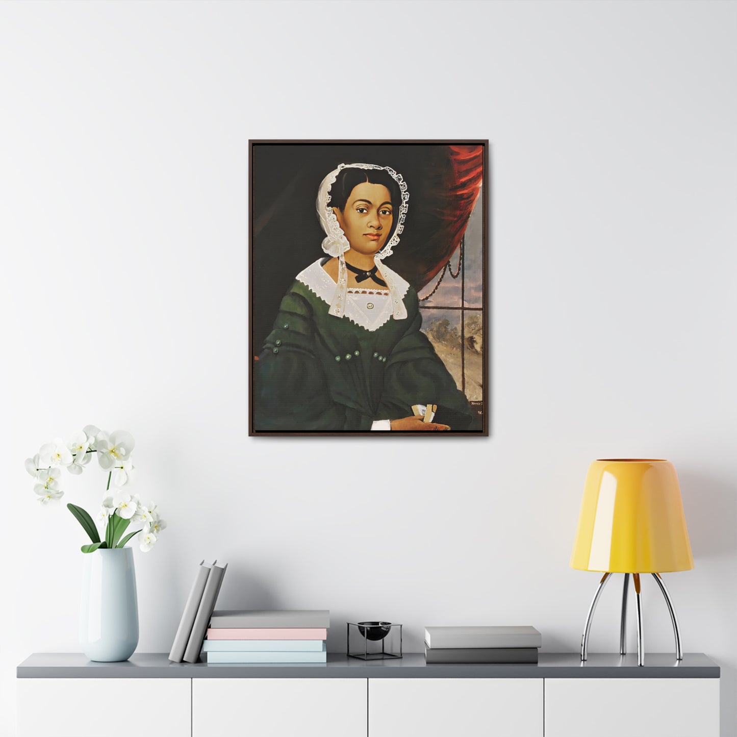 Mrs. Nancy Lawson Gallery Canvas Wraps, Vertical Frame