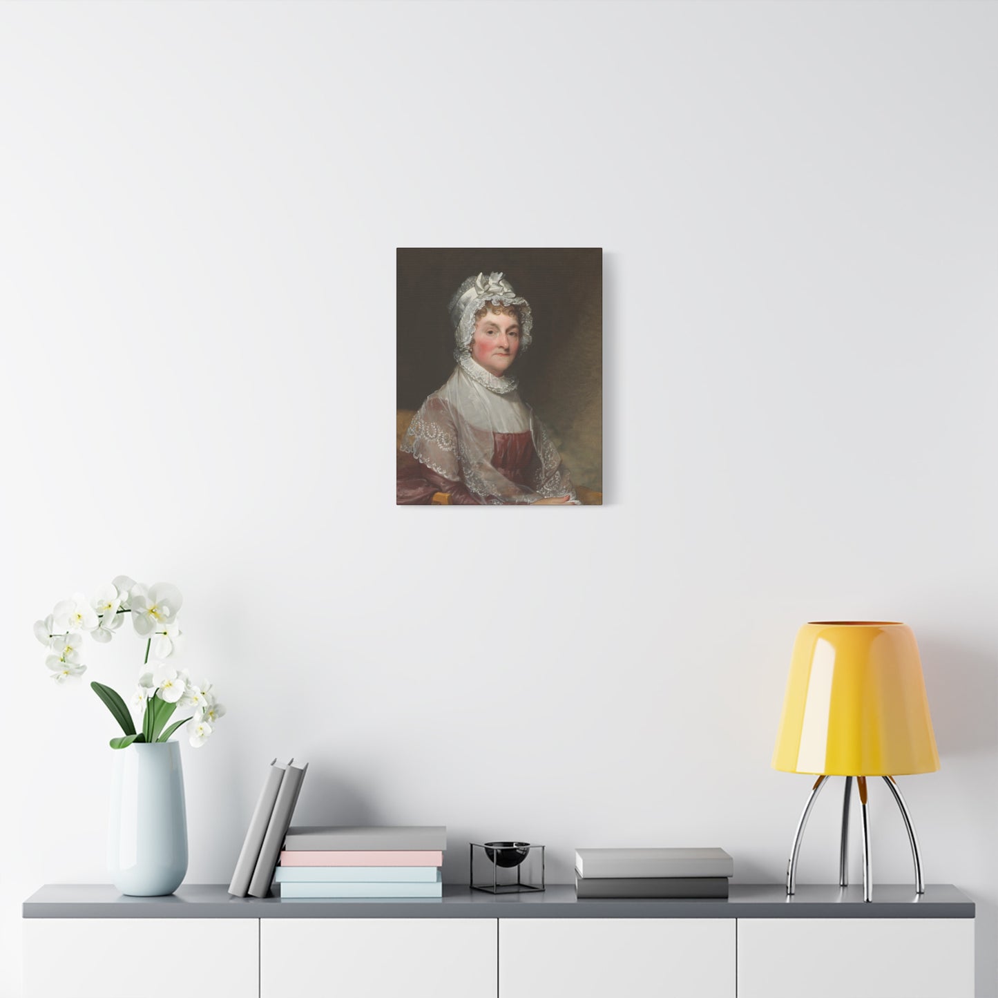 Abigail Adams wife of President John Adams Canvas Wall Art - Elegant Vintage Portrait of a Lady