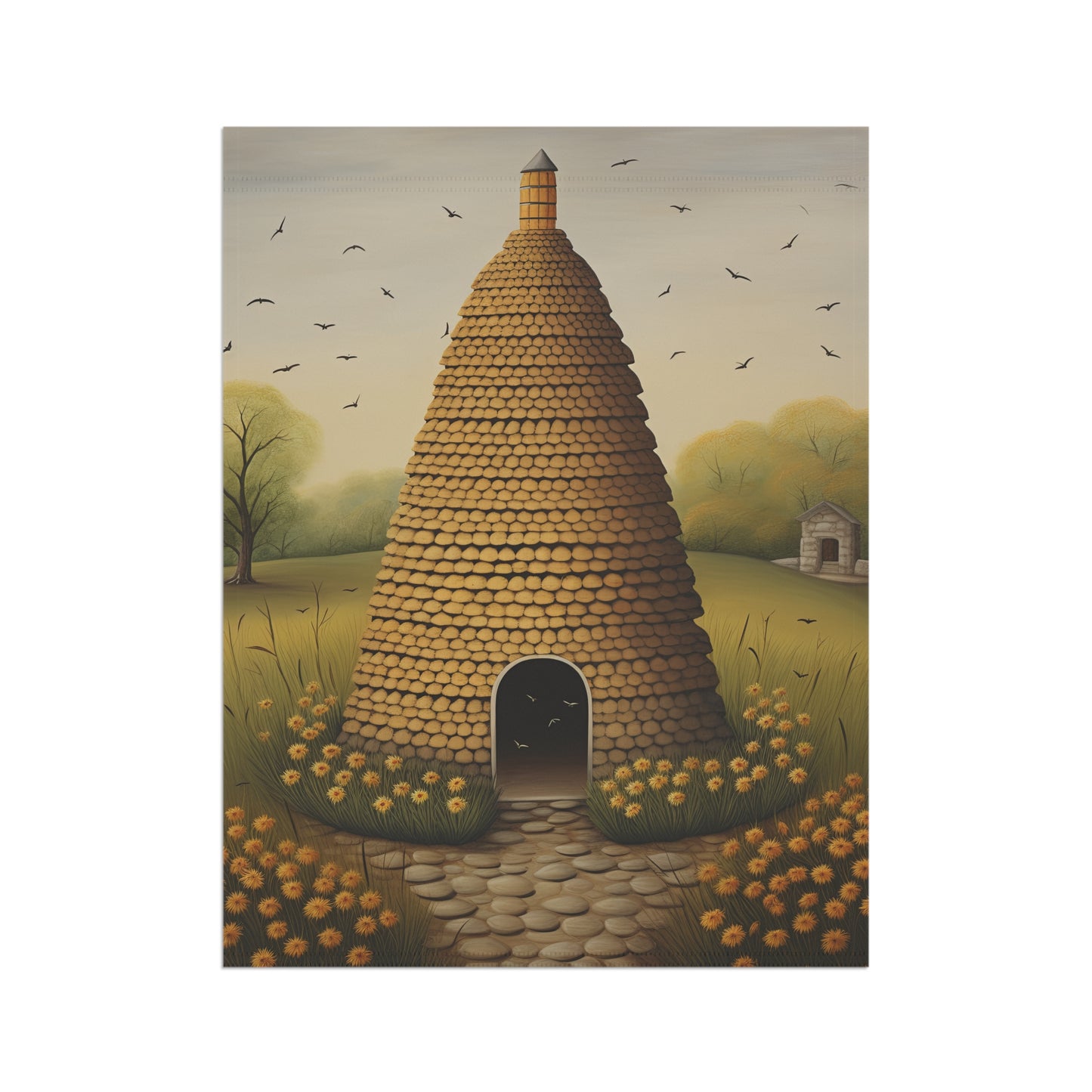 Bee Skep Garden & House Banner